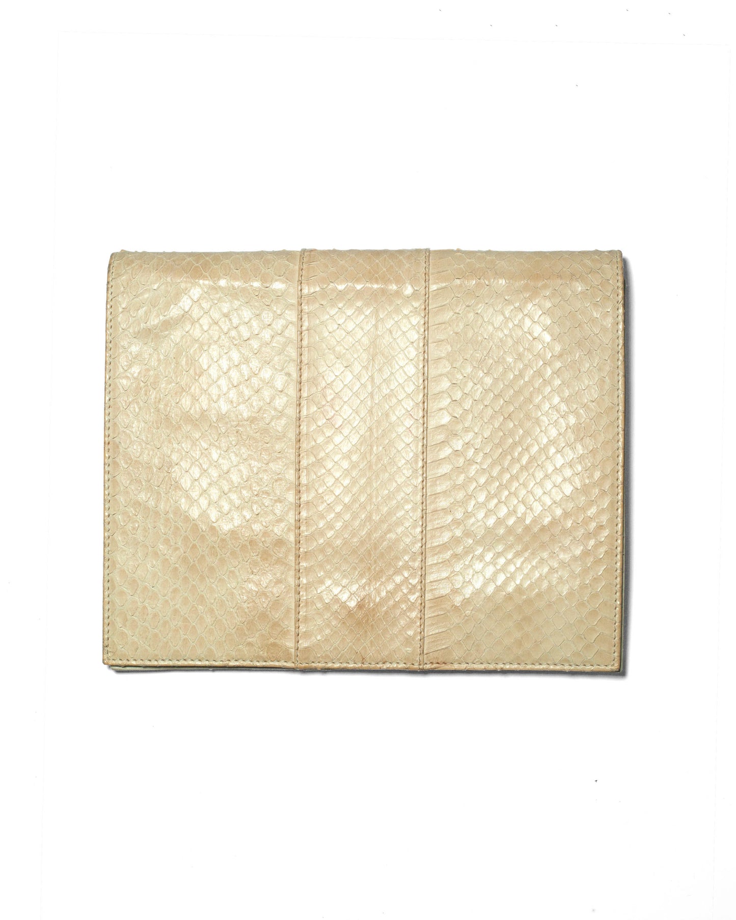 FALLON-clutch-giorgio armani-ecru-python-vintage-women-luxury-clothing-rare-fashion-curated-art-collection
