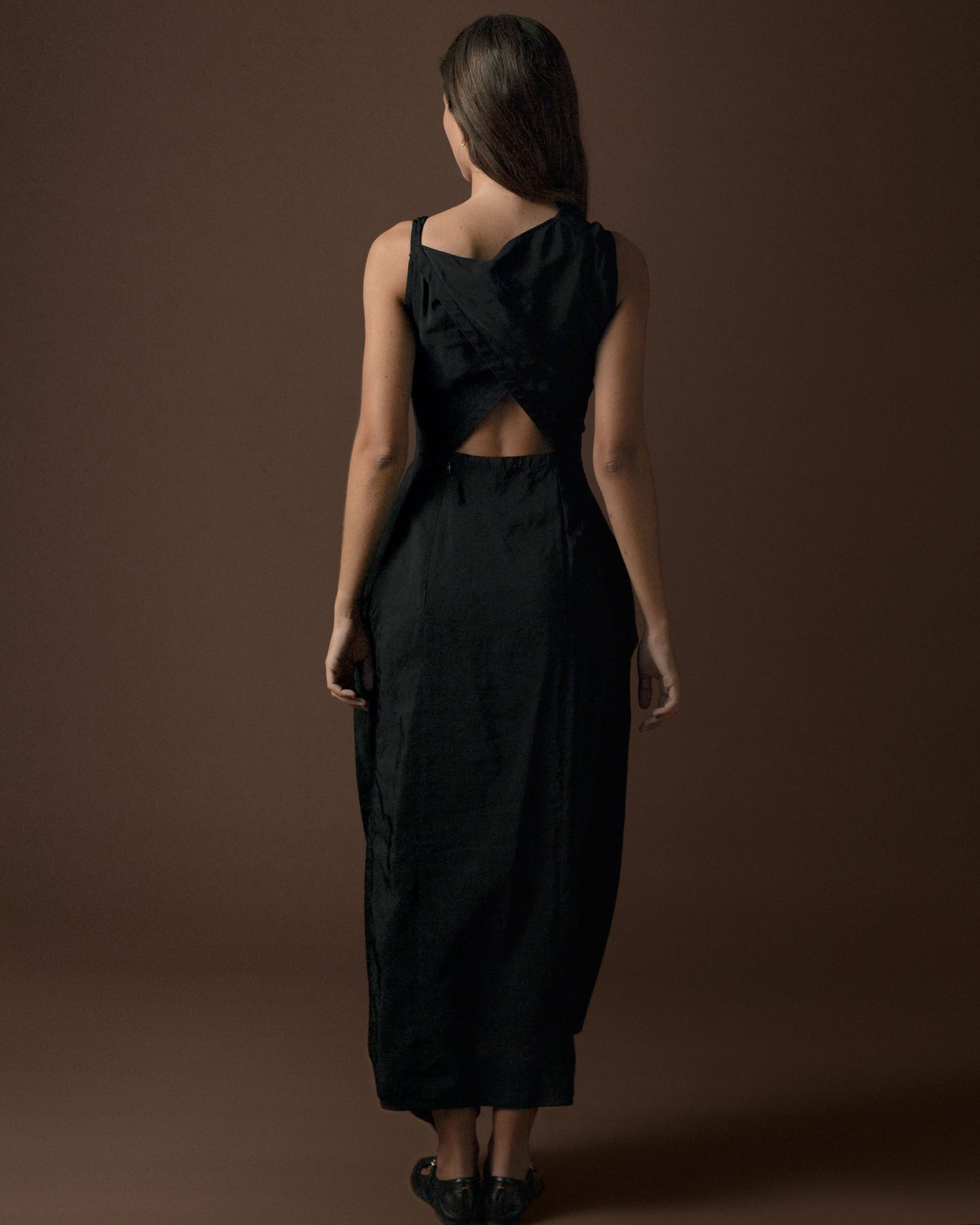 FALLON-dress-céline-black-pheobephilo-vintage-women-luxury-clothing-rare-fashion-curated-art-collection