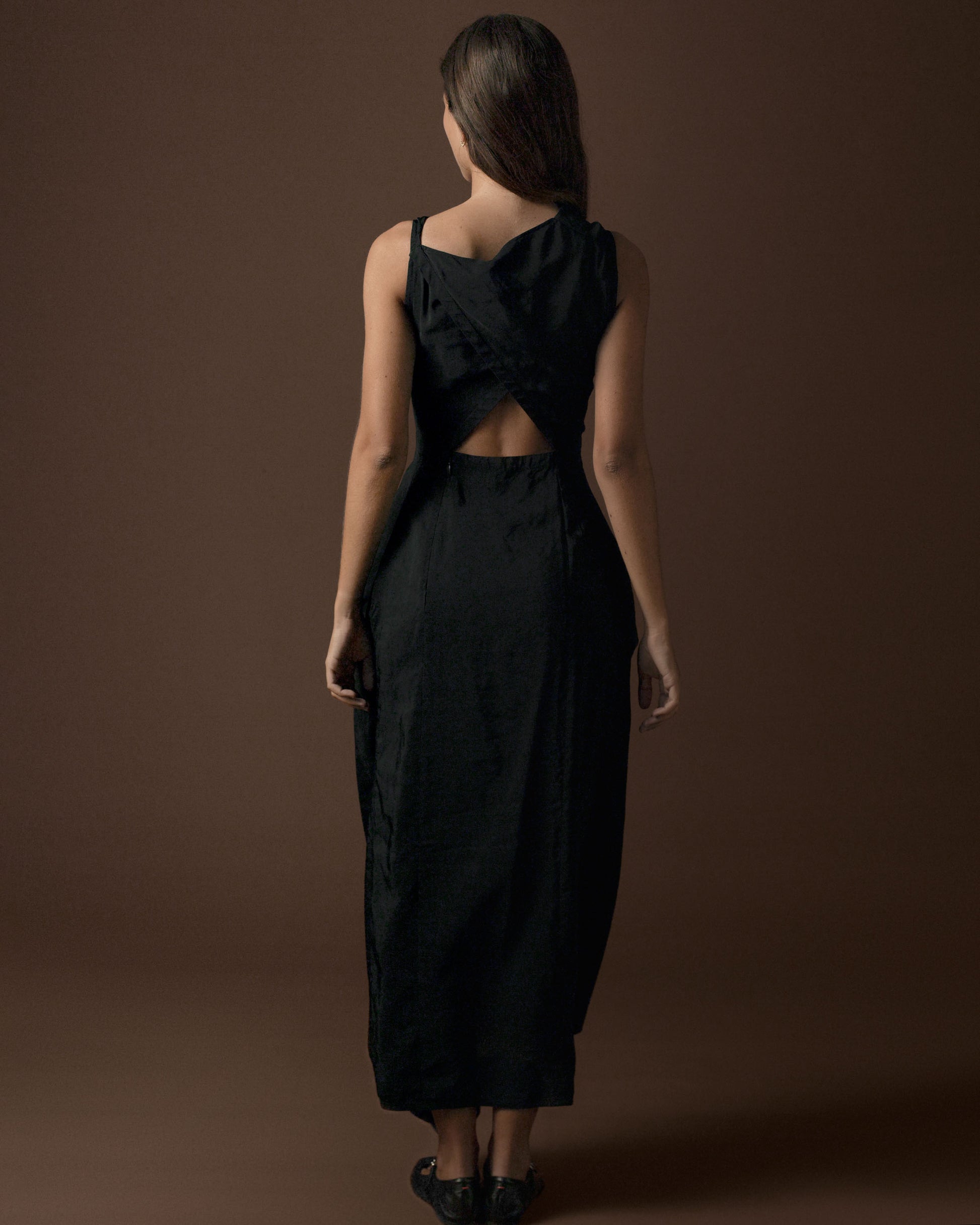 FALLON-dress-céline-black-pheobephilo-vintage-women-luxury-clothing-rare-fashion-curated-art-collection