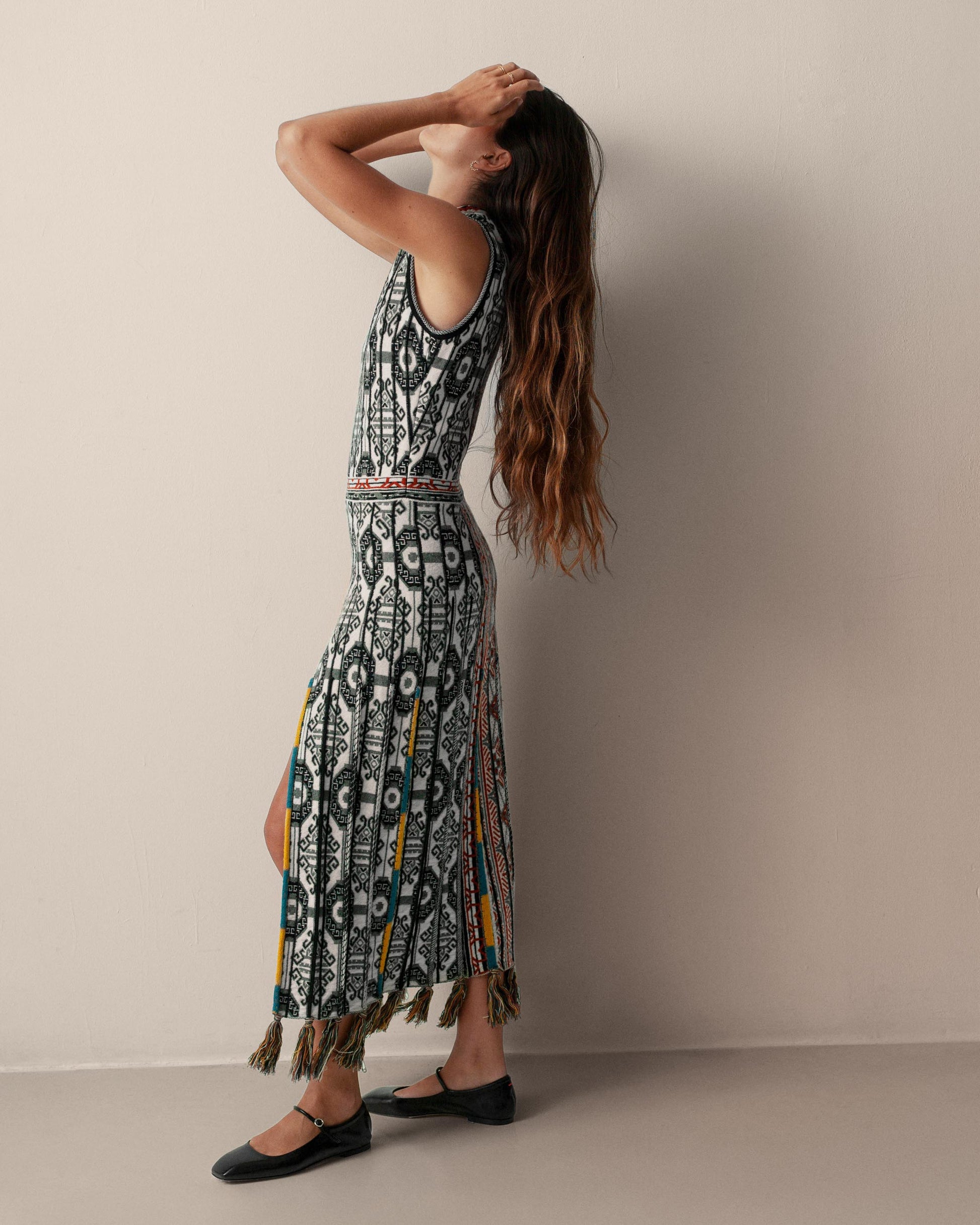 FALLON-dress-etro-beige-brown-yellow-black-wool-vintage-women-luxury-clothing-rare-fashion-curated-art-collection
