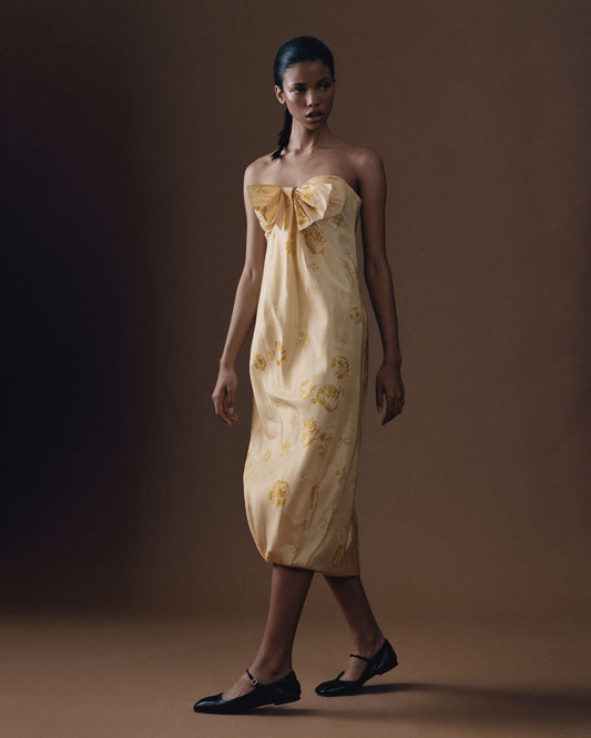 FALLON-dress-giambatista valli-yellow-silk-vintage-women-luxury-clothing-rare-fashion-curated-art-collection