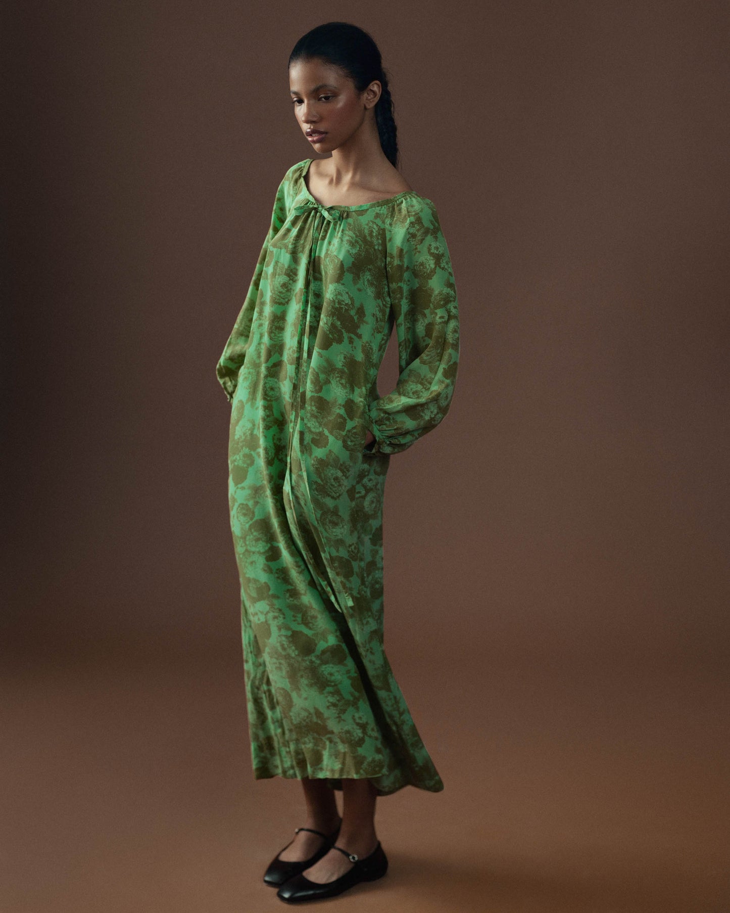 FALLON-dress-ysl-saint laurent-green-silk-vintage-women-luxury-clothing-rare-fashion-curated-art-collection