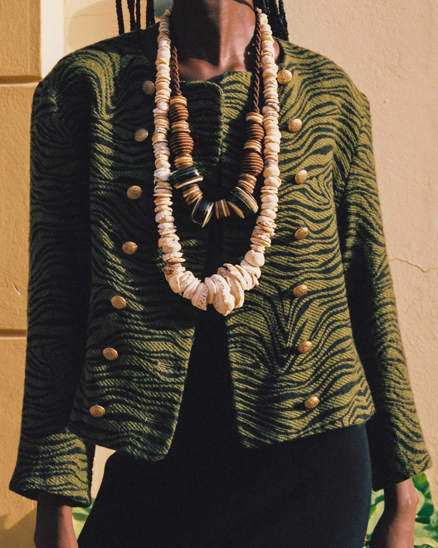 FALLON-jacket-saint laurent-green-zebre-vintage-women-luxury-clothing-rare-fashion-curated-art-collection