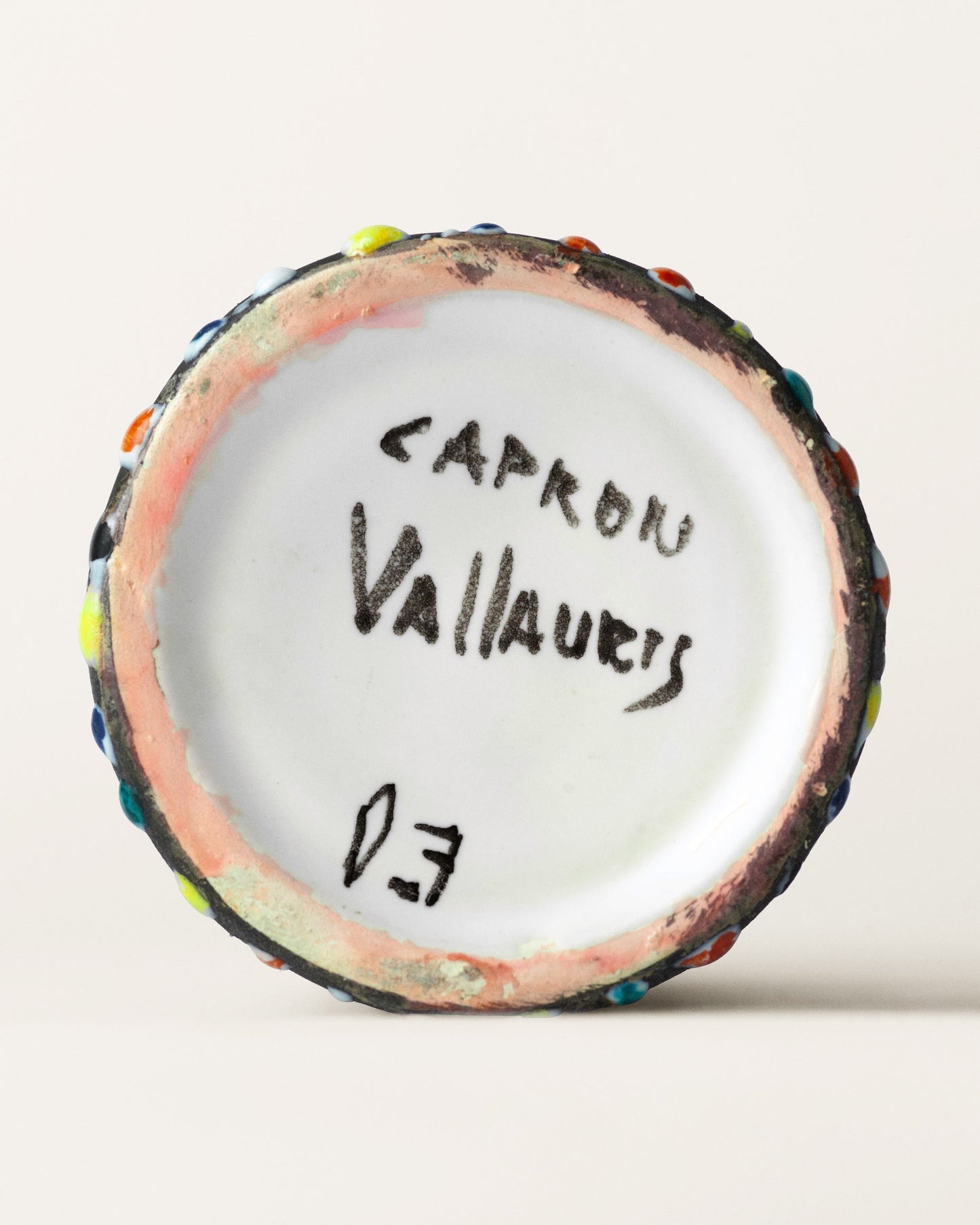 FALLON-pitcher-roger capron-ceramic-pyjama-pattern-vintage-women-luxury-clothing-rare-fashion-curated-art-collection