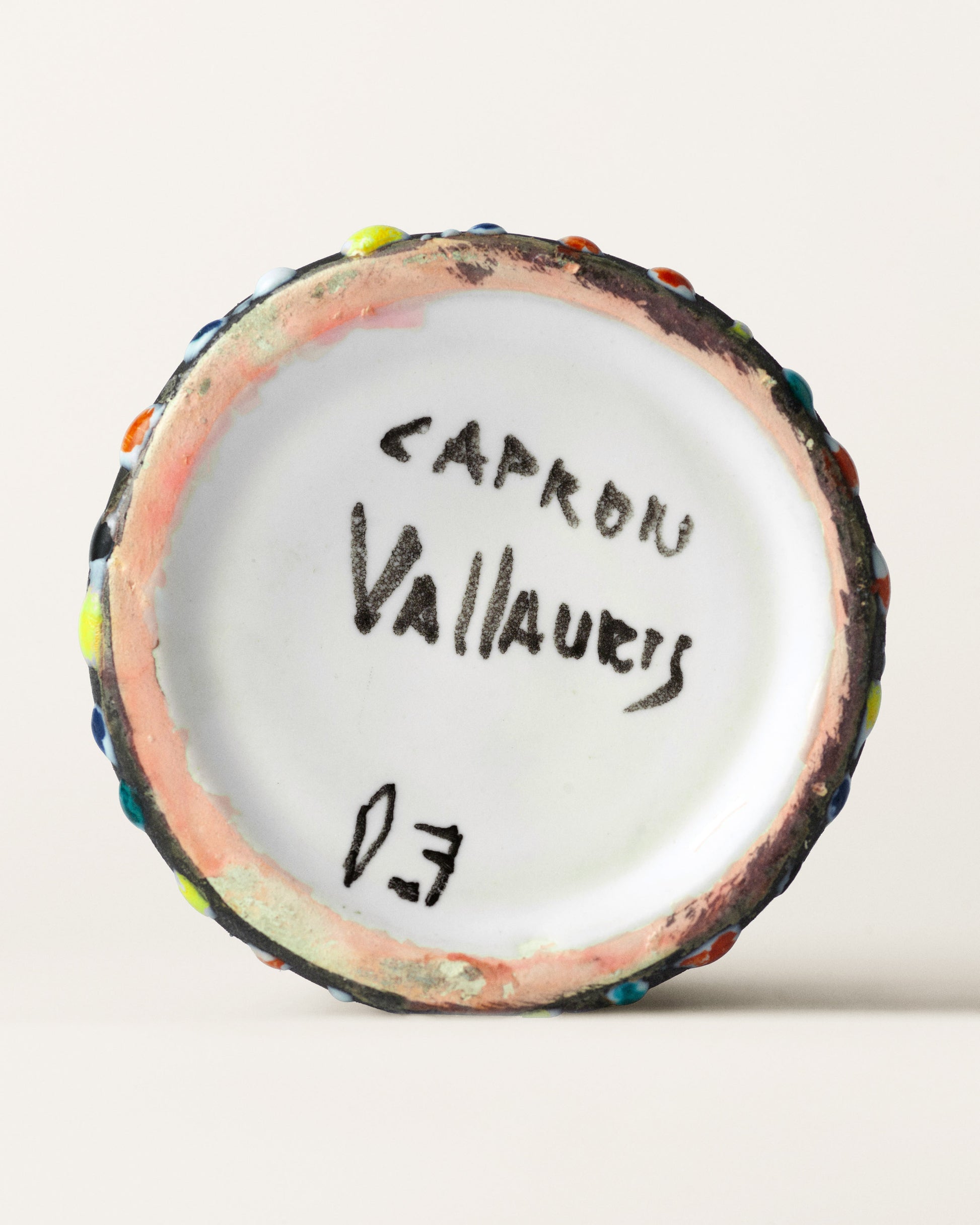 FALLON-pitcher-roger capron-ceramic-pyjama-pattern-vintage-women-luxury-clothing-rare-fashion-curated-art-collection