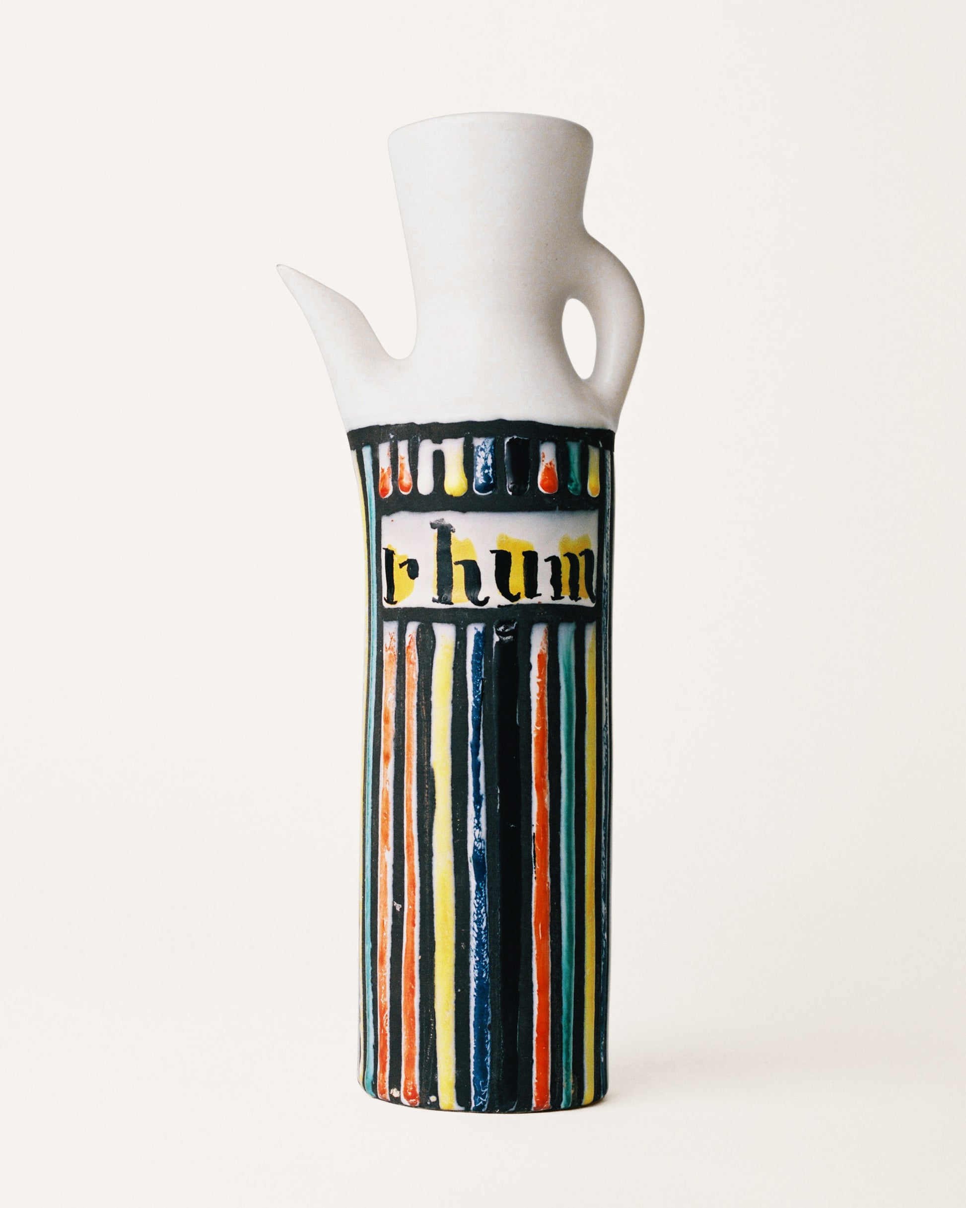 FALLON-pitcher-roger capron-ceramic-pyjama-pattern-vintage-women-luxury-clothing-rare-fashion-curated-art-collection