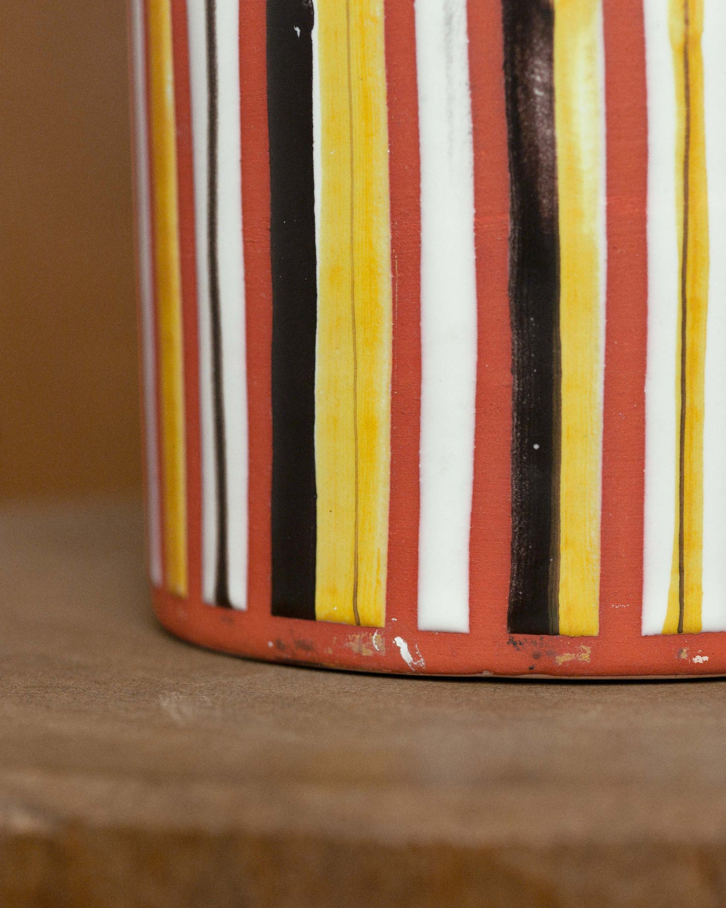 FALLON-pot-roger capron-ceramic-pyjama-pattern-vvintage-women-luxury-clothing-rare-fashion-curated-art-collection