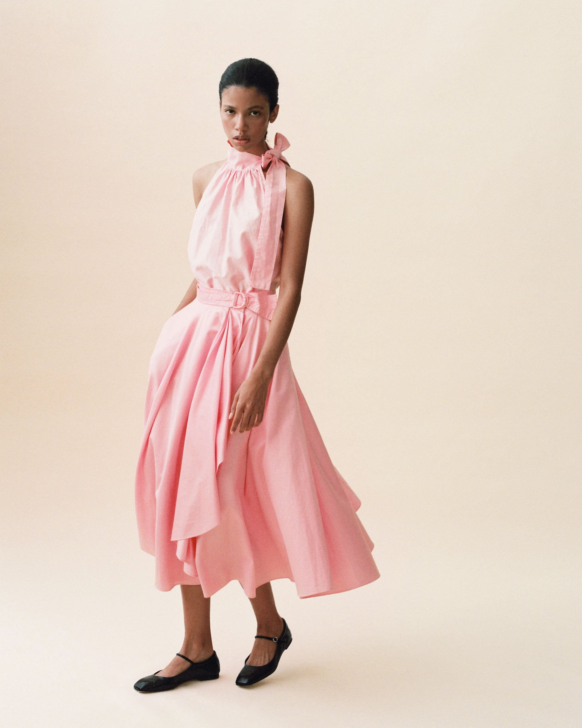 FALLON-set-yves saint laurent-pink-coton-vintage-women-luxury-clothing-rare-fashion-curated-art-collection