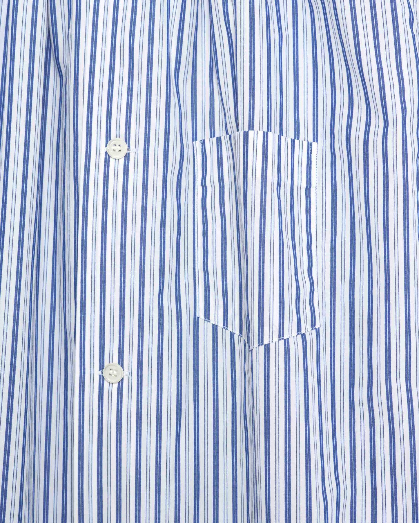FALLON-shirt-comme des garçons-white-blue-stripped-vintage-women-luxury-clothing-rare-fashion-curated-art