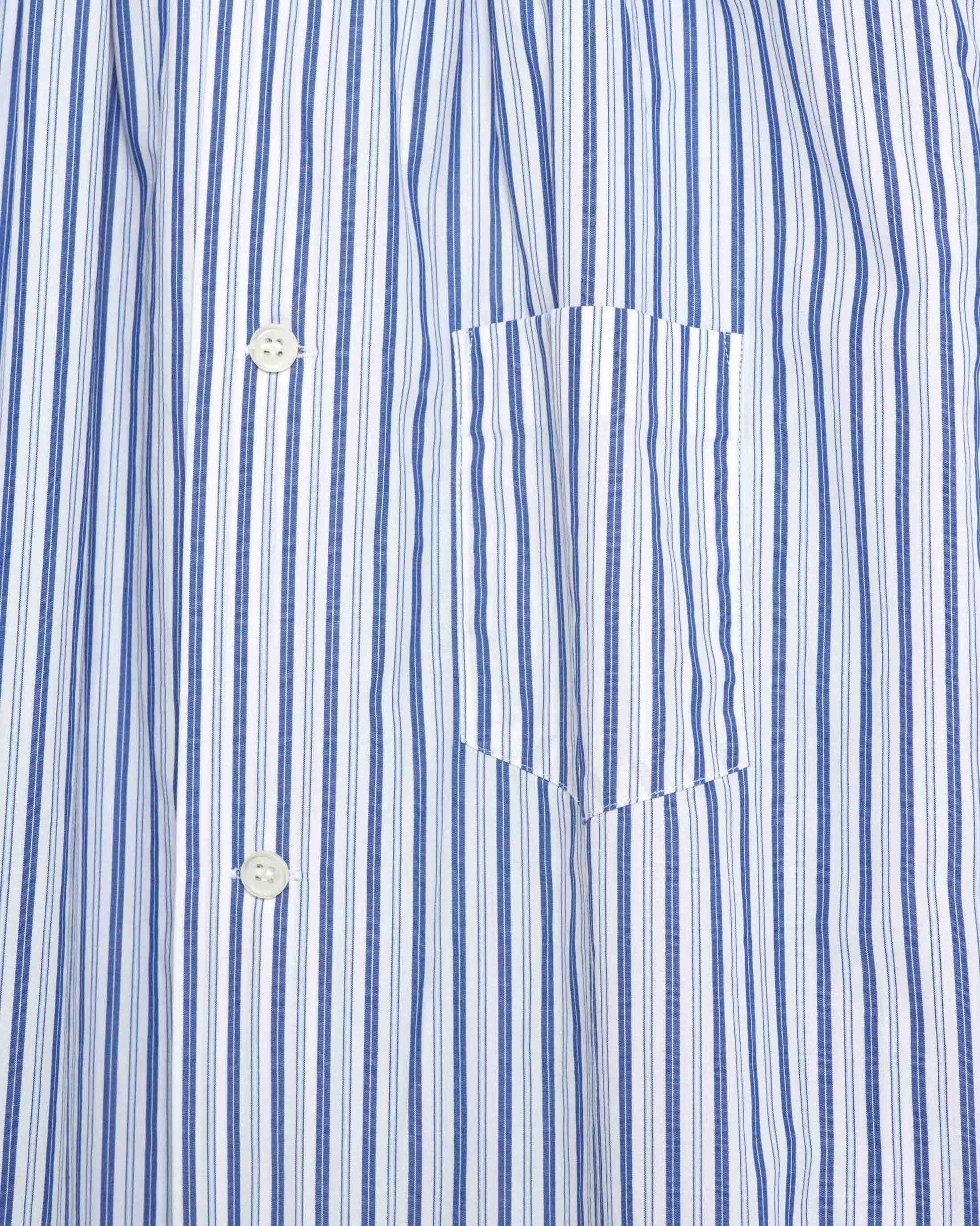 FALLON-shirt-comme des garçons-white-blue-stripped-vintage-women-luxury-clothing-rare-fashion-curated-art
