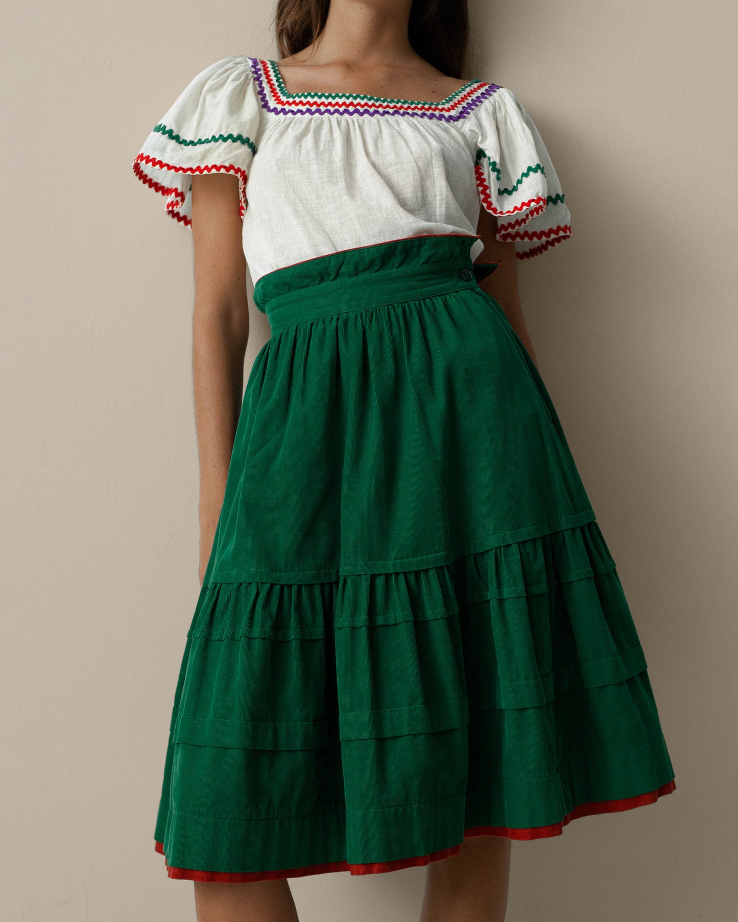 FALLON-skirt-kenzo-green-velvet-vintage-luxe-vintage-women-luxury-clothing-rare-fashion-curated-art