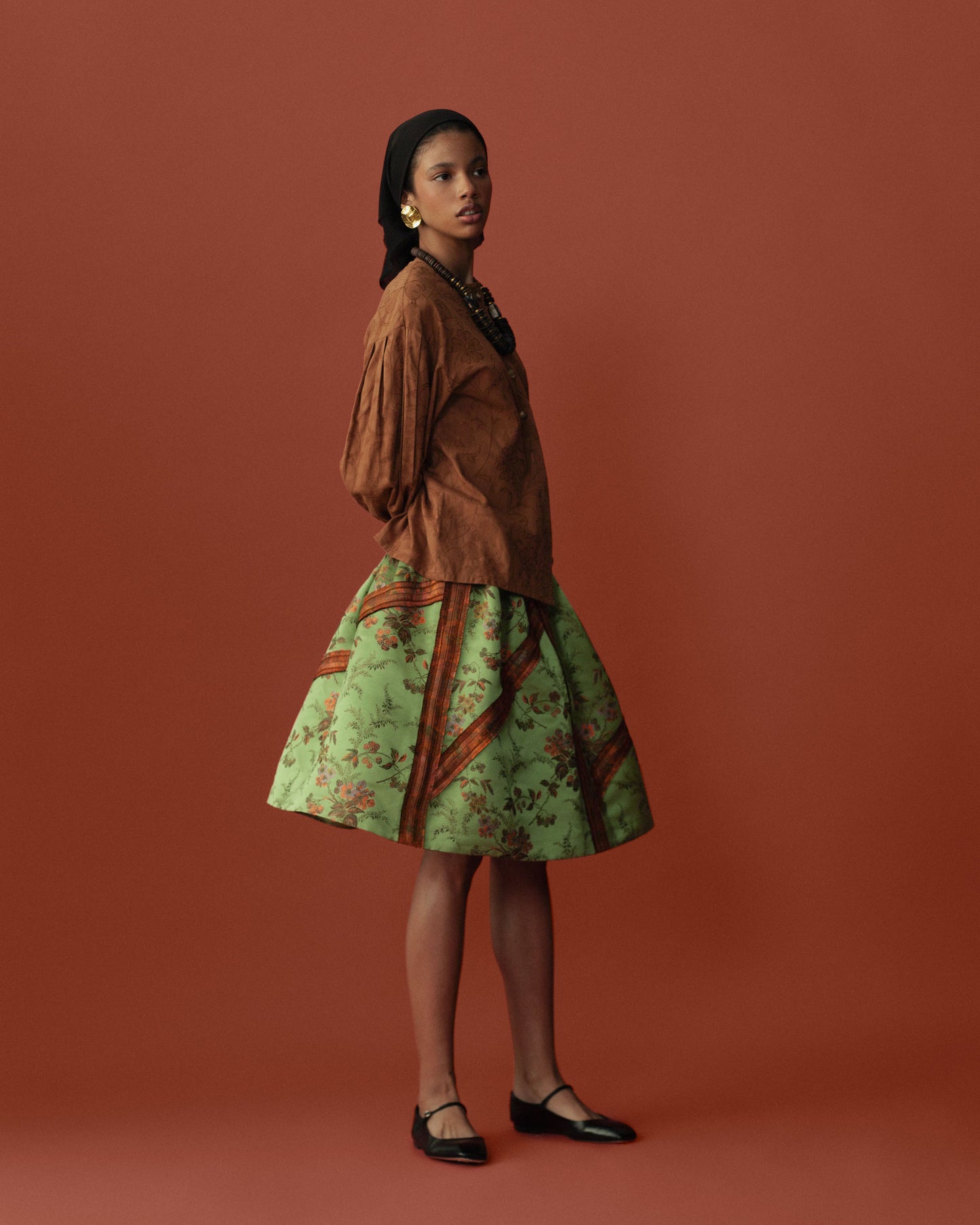 FALLON-skirt-prada-green-vintage-women-luxury-clothing-rare-fashion-curated-art-collection