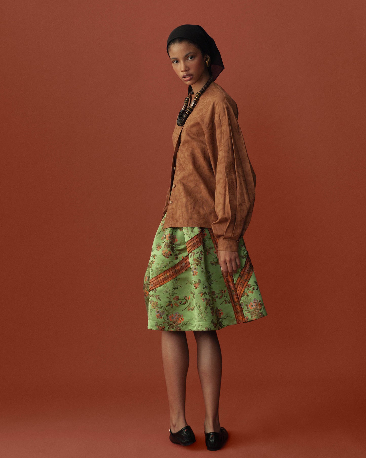 FALLON-skirt-prada-green-vintage-women-luxury-clothing-rare-fashion-curated-art-collection