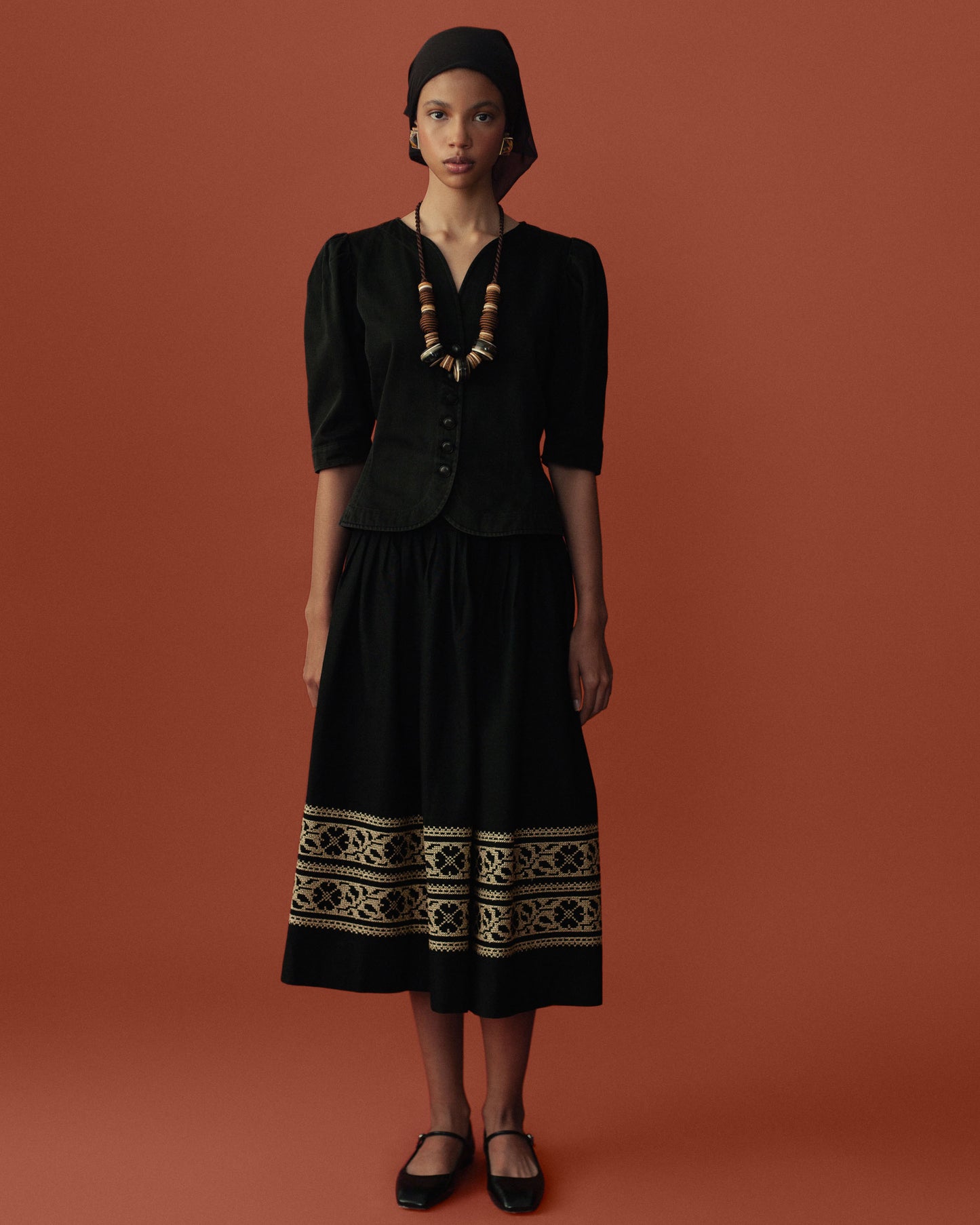 FALLON-skirt-yves saint laurent-black-vintage-women-luxury-clothing-rare-fashion-curated-art-collection