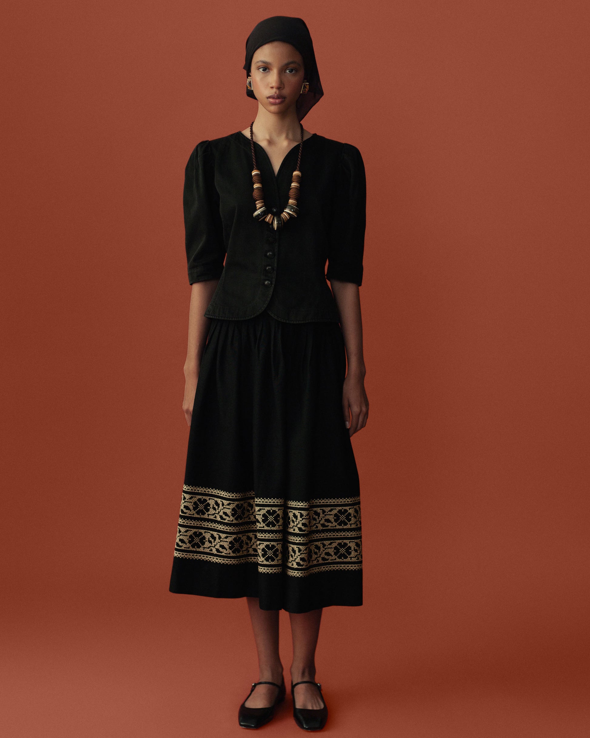 FALLON-skirt-yves saint laurent-black-vintage-women-luxury-clothing-rare-fashion-curated-art-collection