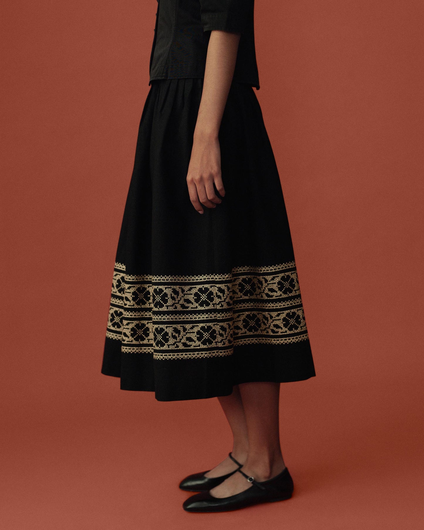 FALLON-skirt-yves saint laurent-black-vintage-women-luxury-clothing-rare-fashion-curated-art-collection