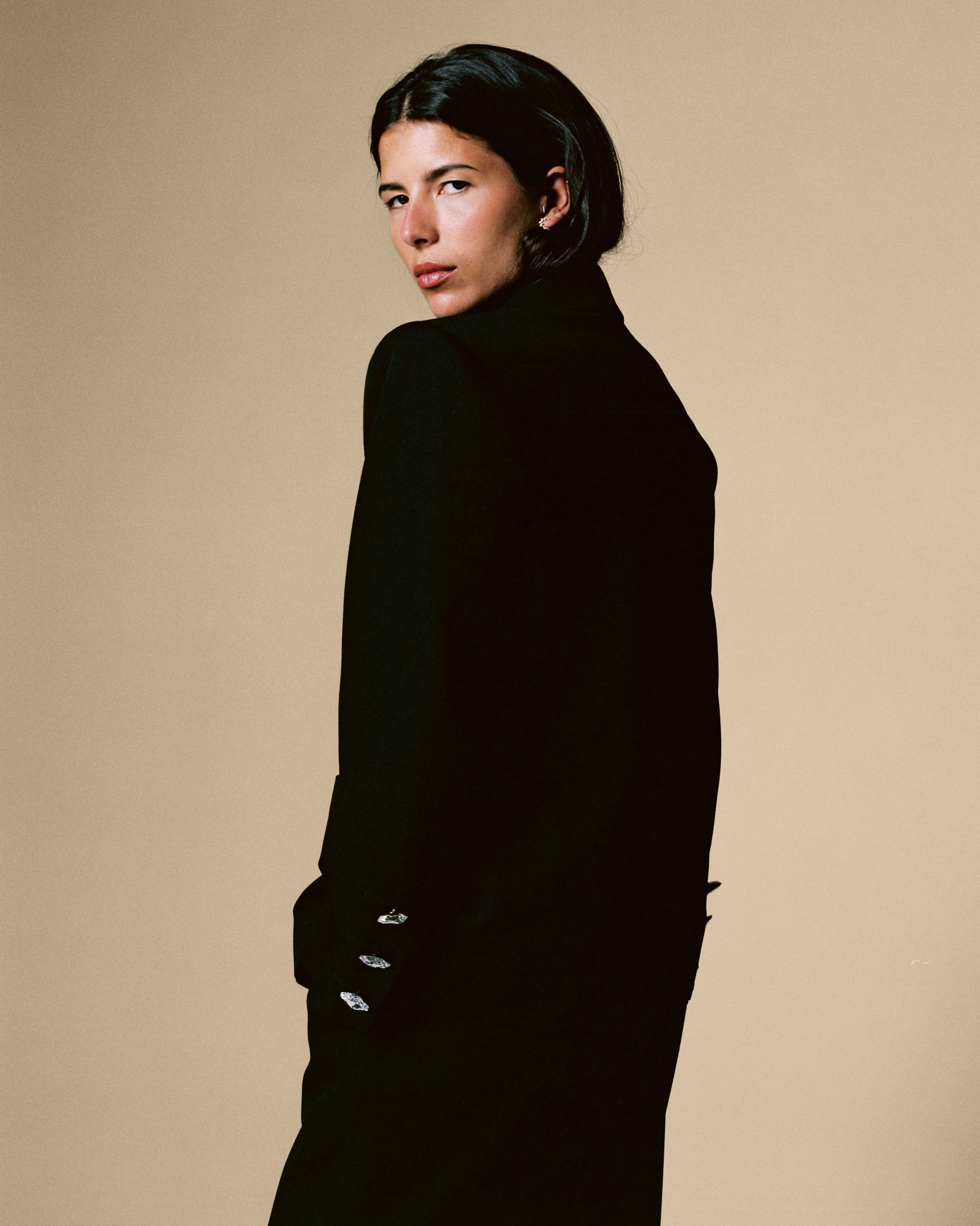 FALLON-suit-yves saint laurent-ysl-black-wool-vintage-women-luxury-clothing-rare-fashion-curated-art-collection