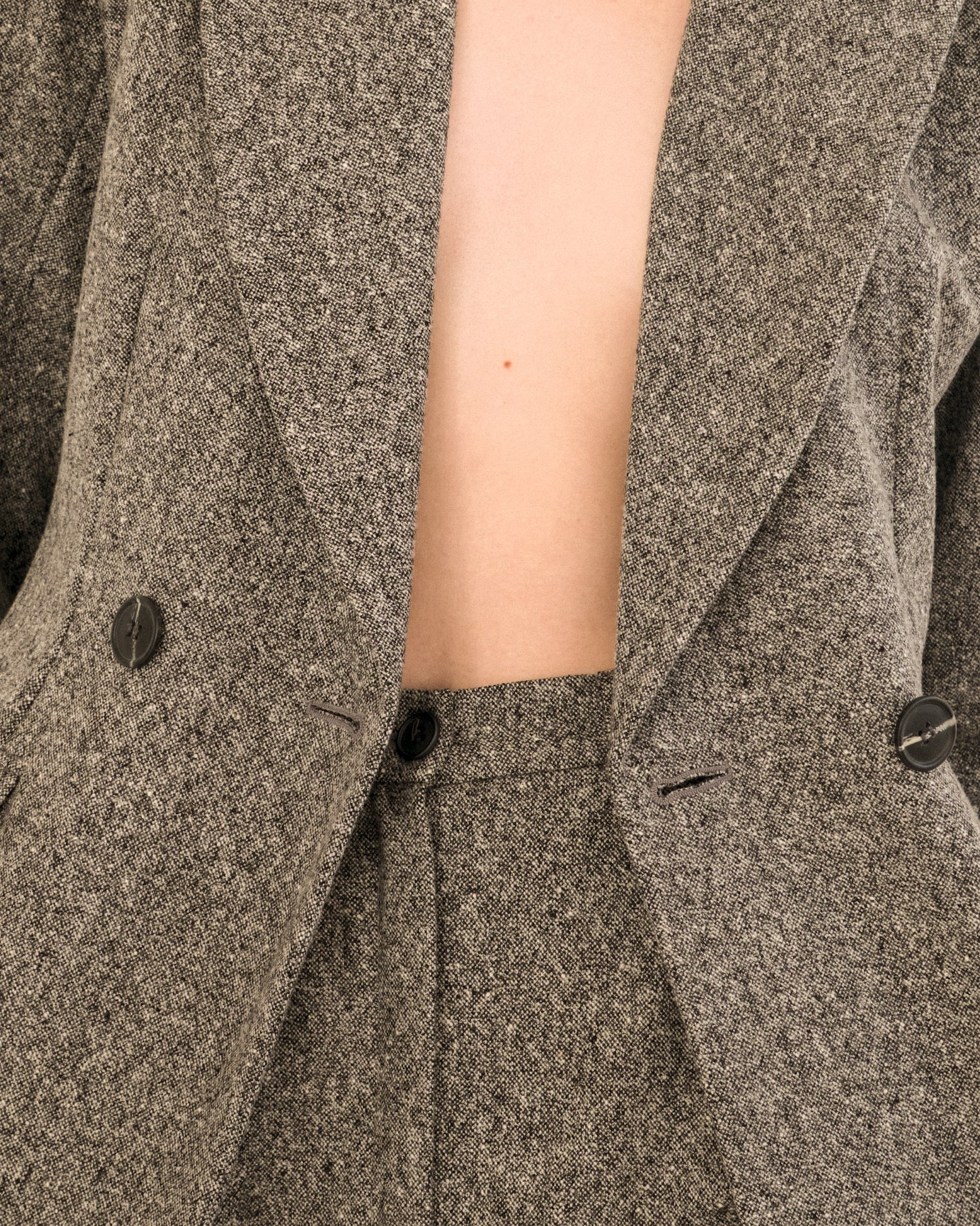 Tailleur Yves Saint Laurent croisé en laine