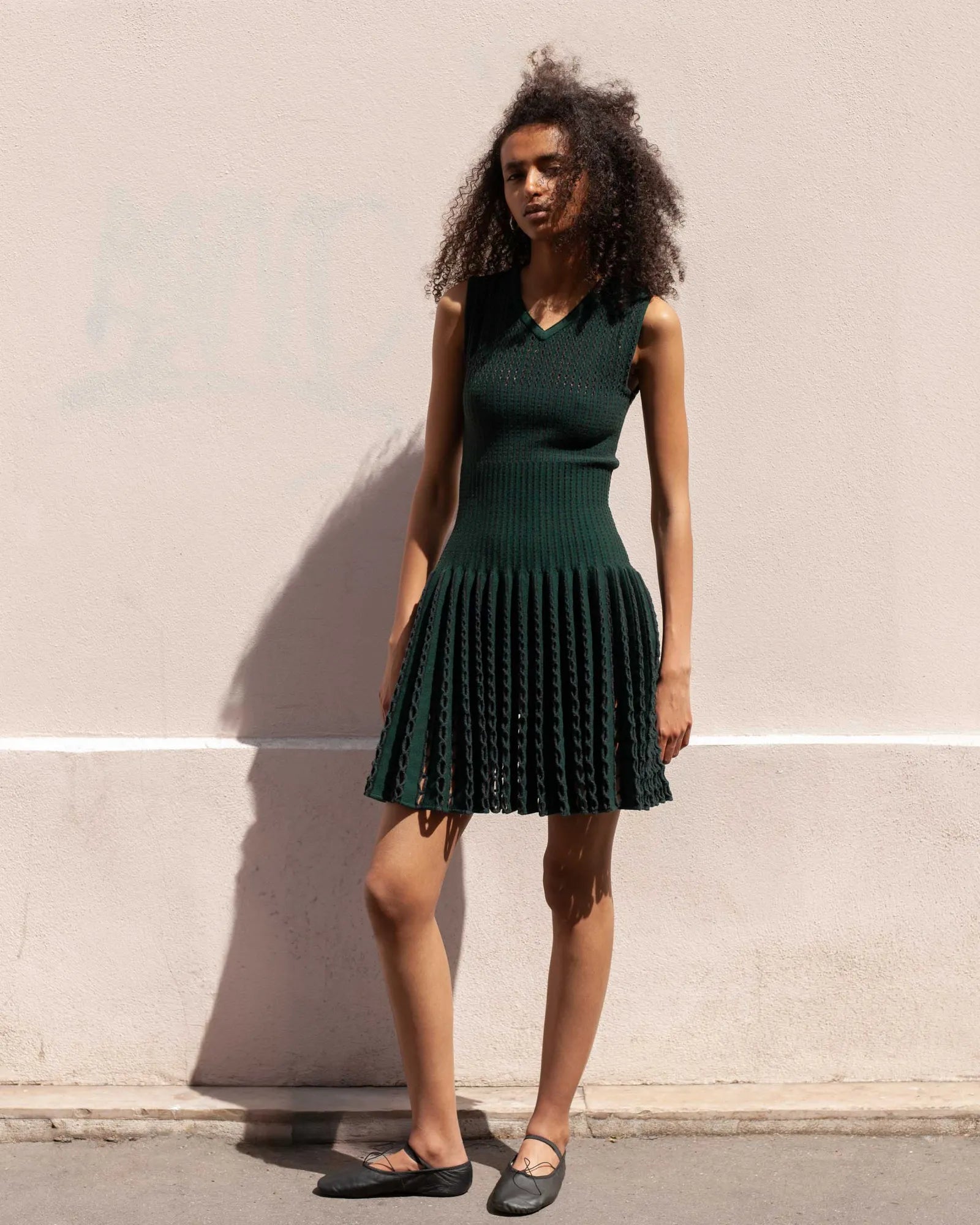 alaia dress green Alaia Long Dress