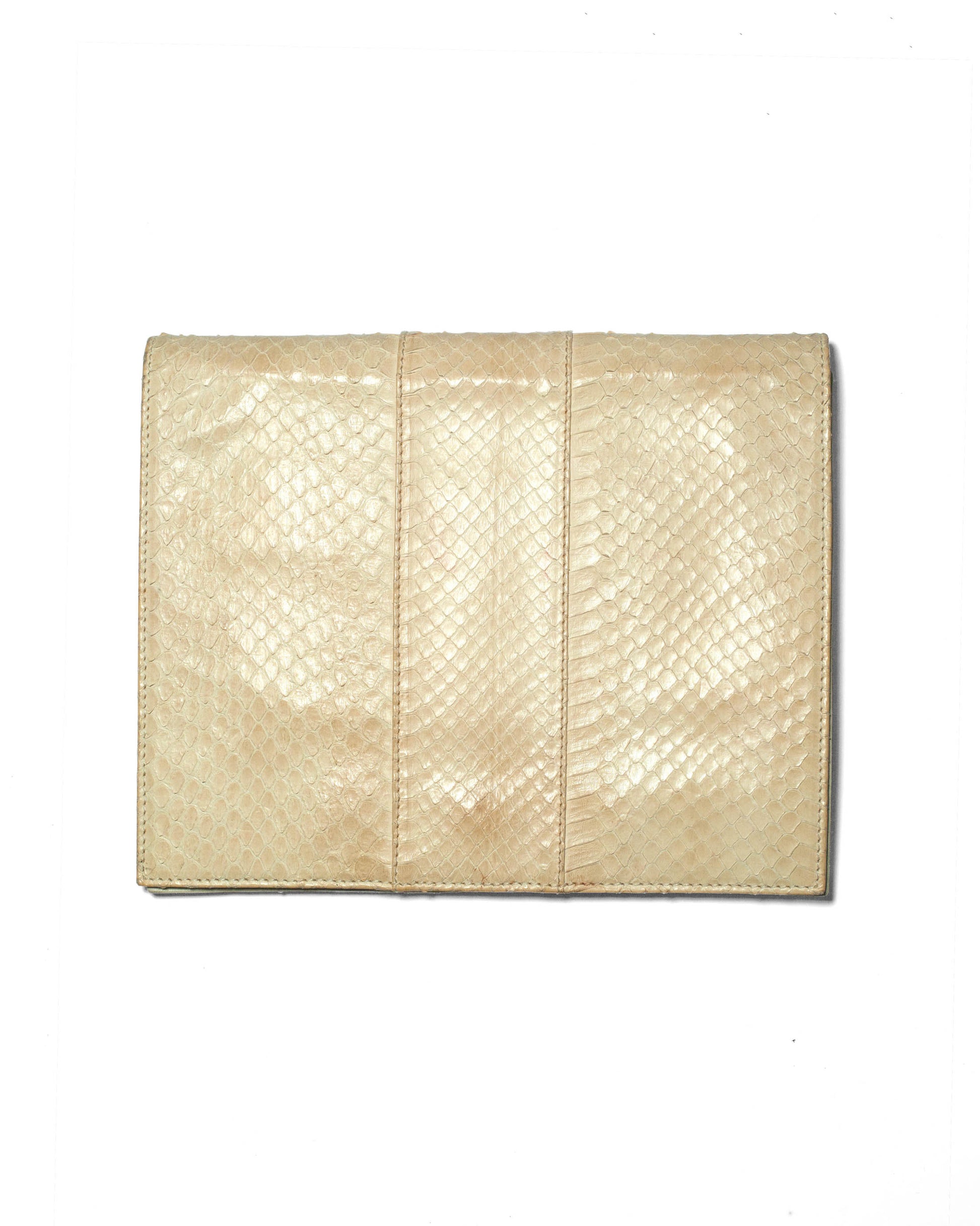 FALLON-clutch-giorgio armani-ecru-python-vintage-women-luxury-clothing-rare-fashion-curated-art-collection