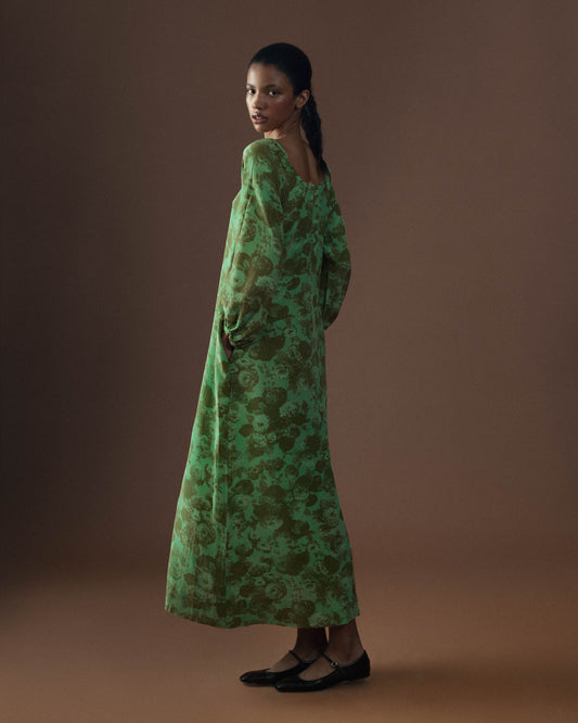 FALLON-dress-ysl-saint laurent-green-silk-vintage-women-luxury-clothing-rare-fashion-curated-art-collection