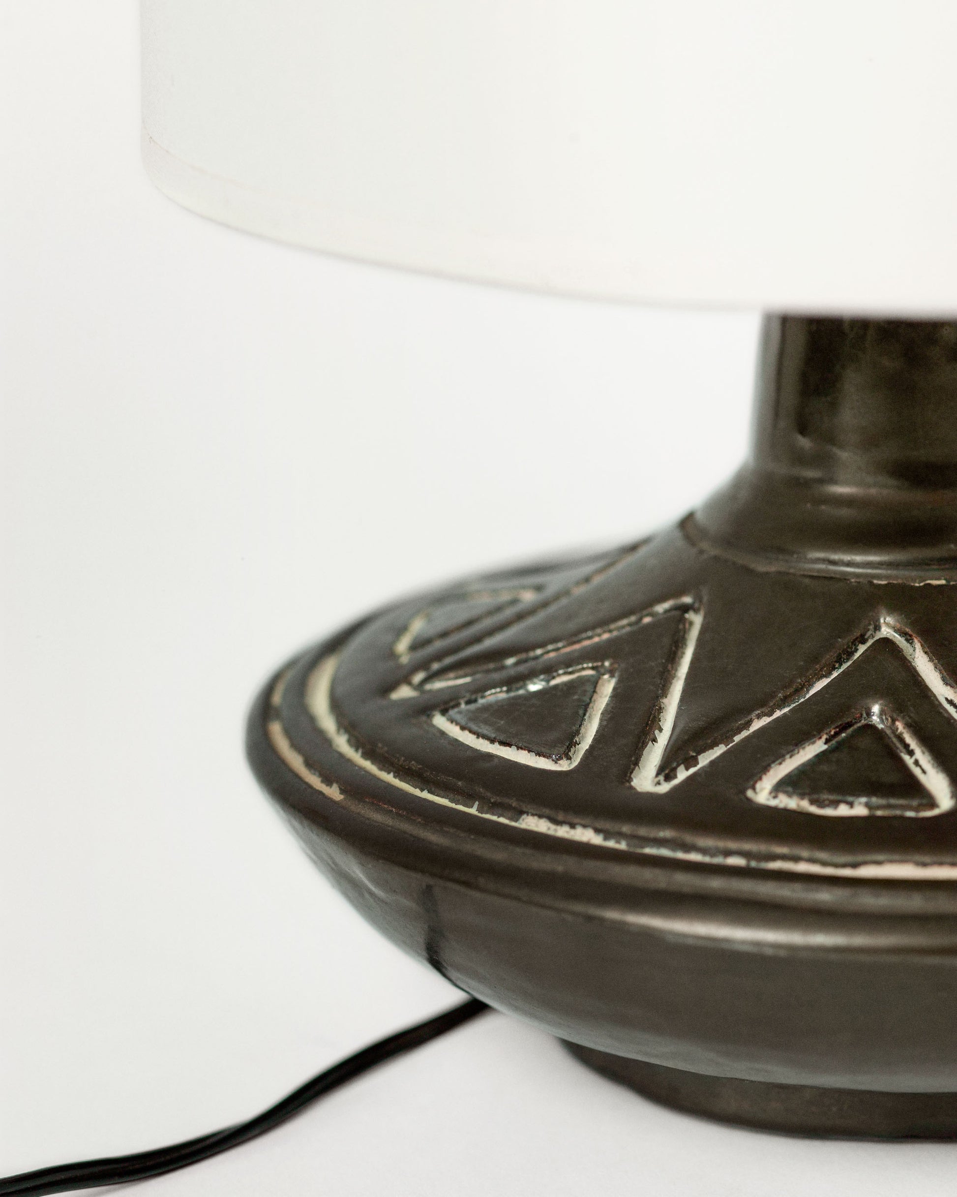 FALLON-lamp-michelriviere-ceramic-black-vintage-women-luxury-clothing-rare-fashion-curated-art