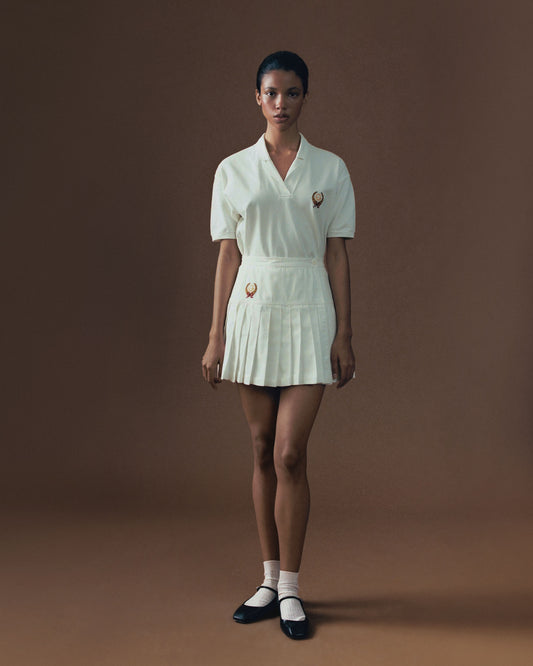 FALLON-set-skirt-polo-tennis -gucci-blanc-coton-vintage-women-luxury-clothing-rare-fashion-curated-art-collection
