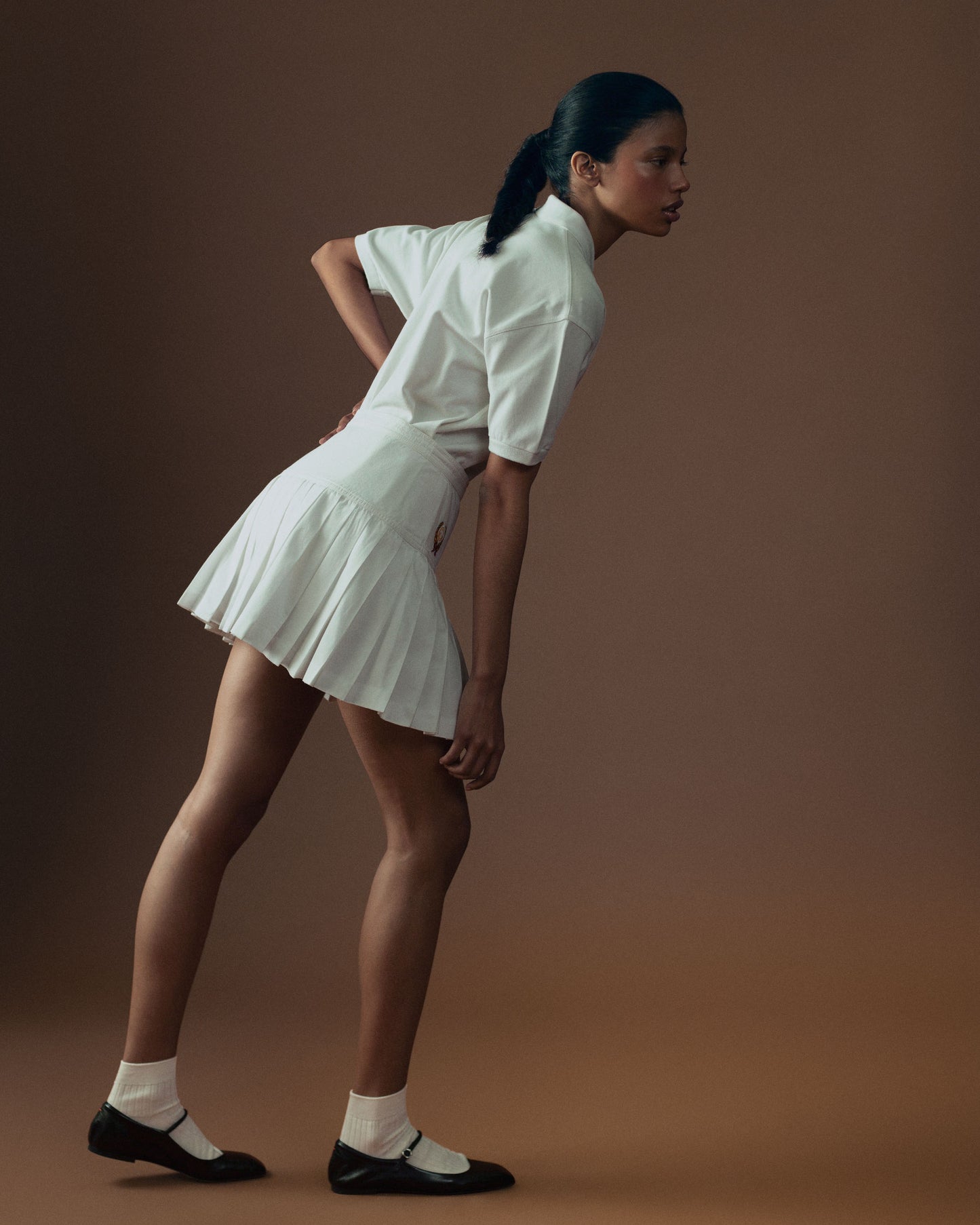 FALLON-set-skirt-polo-tennis -gucci-blanc-coton-vintage-women-luxury-clothing-rare-fashion-curated-art-collection