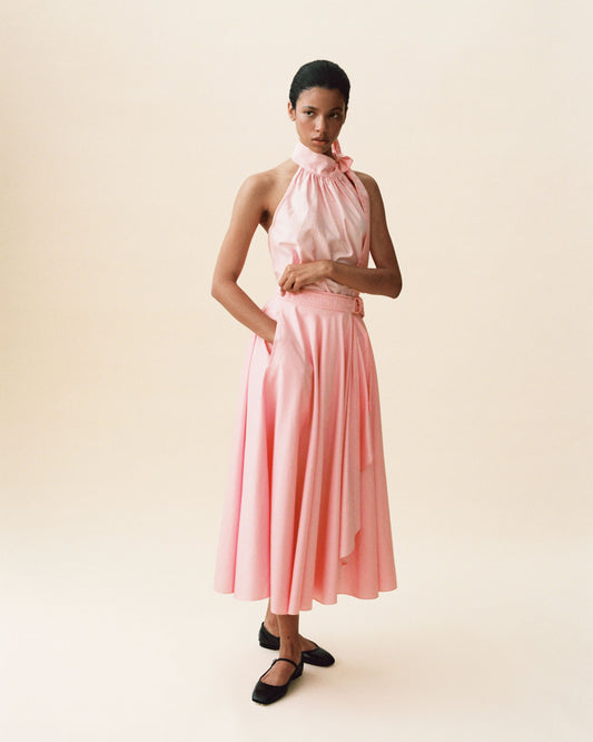 FALLON-set-yves saint laurent-pink-coton-vintage-women-luxury-clothing-rare-fashion-curated-art-collection