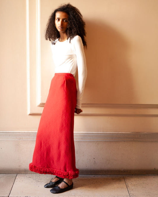 FALLON-skirt-hermes-red-wool-vintage-women-luxury-clothing-rare-fashion-curated-art-collection00001