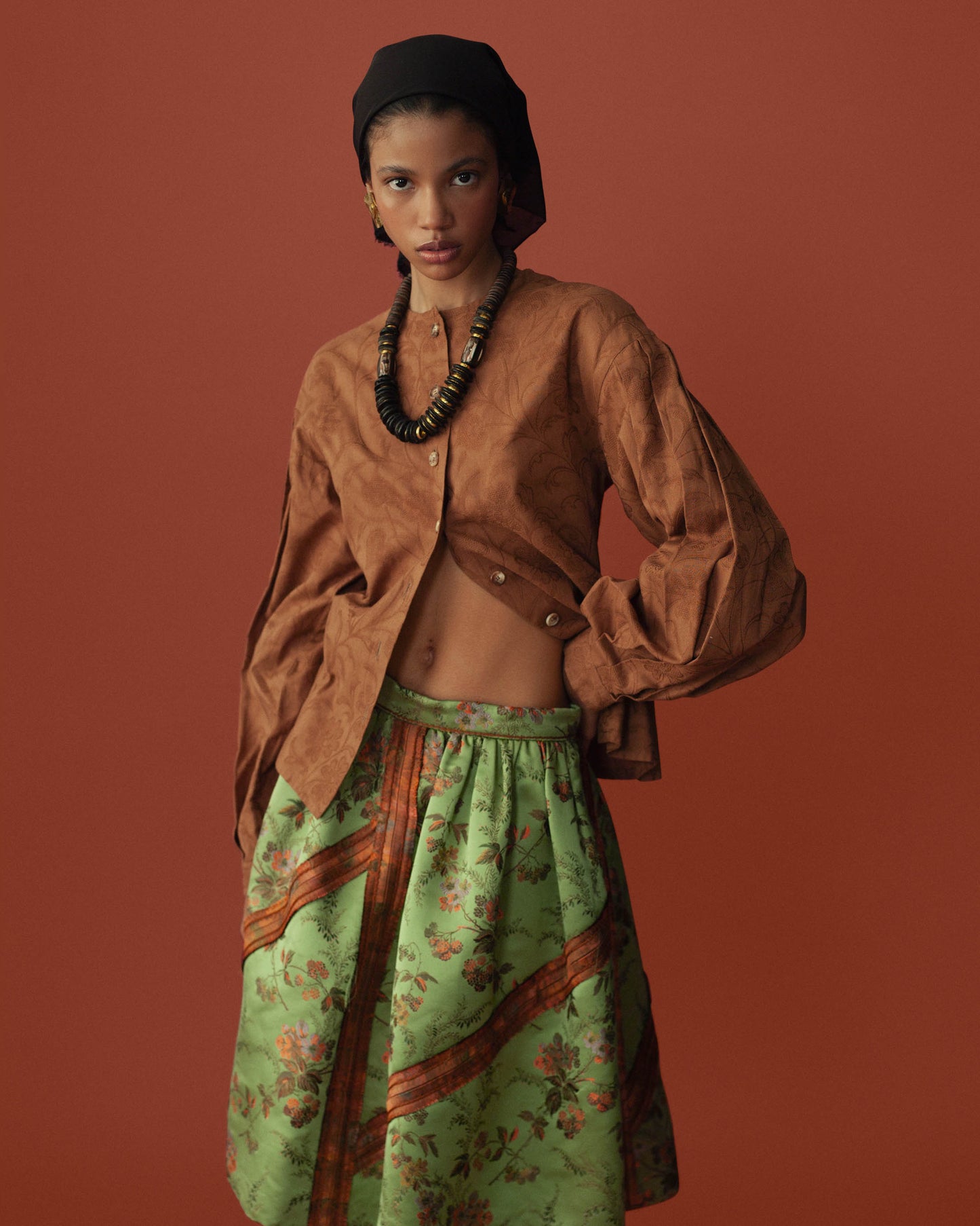 FALLON-skirt-prada-green-vintage-women-luxury-clothing-rare-fashion-curated-art-collection