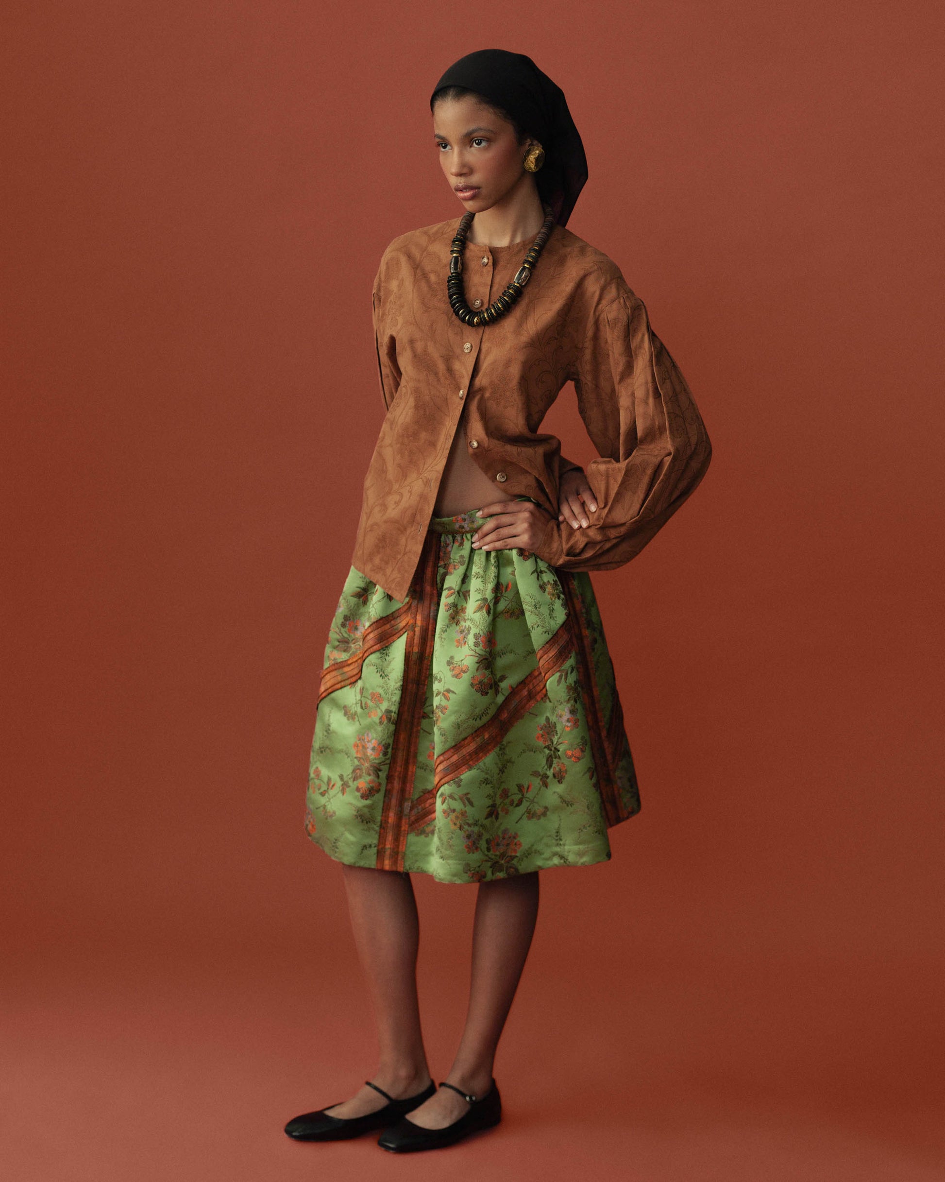 FALLON-skirt-prada-green-vintage-women-luxury-clothing-rare-fashion-curated-art-collection