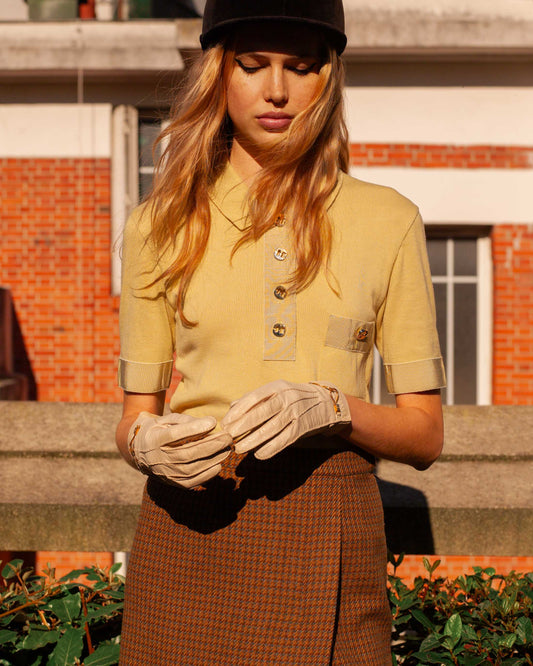FALLON-sweater-polo-salvatoreferragamo-yellow-ochre-cotton-vintage-women-luxury-clothing-rare-fashion-curated-art-collection00001