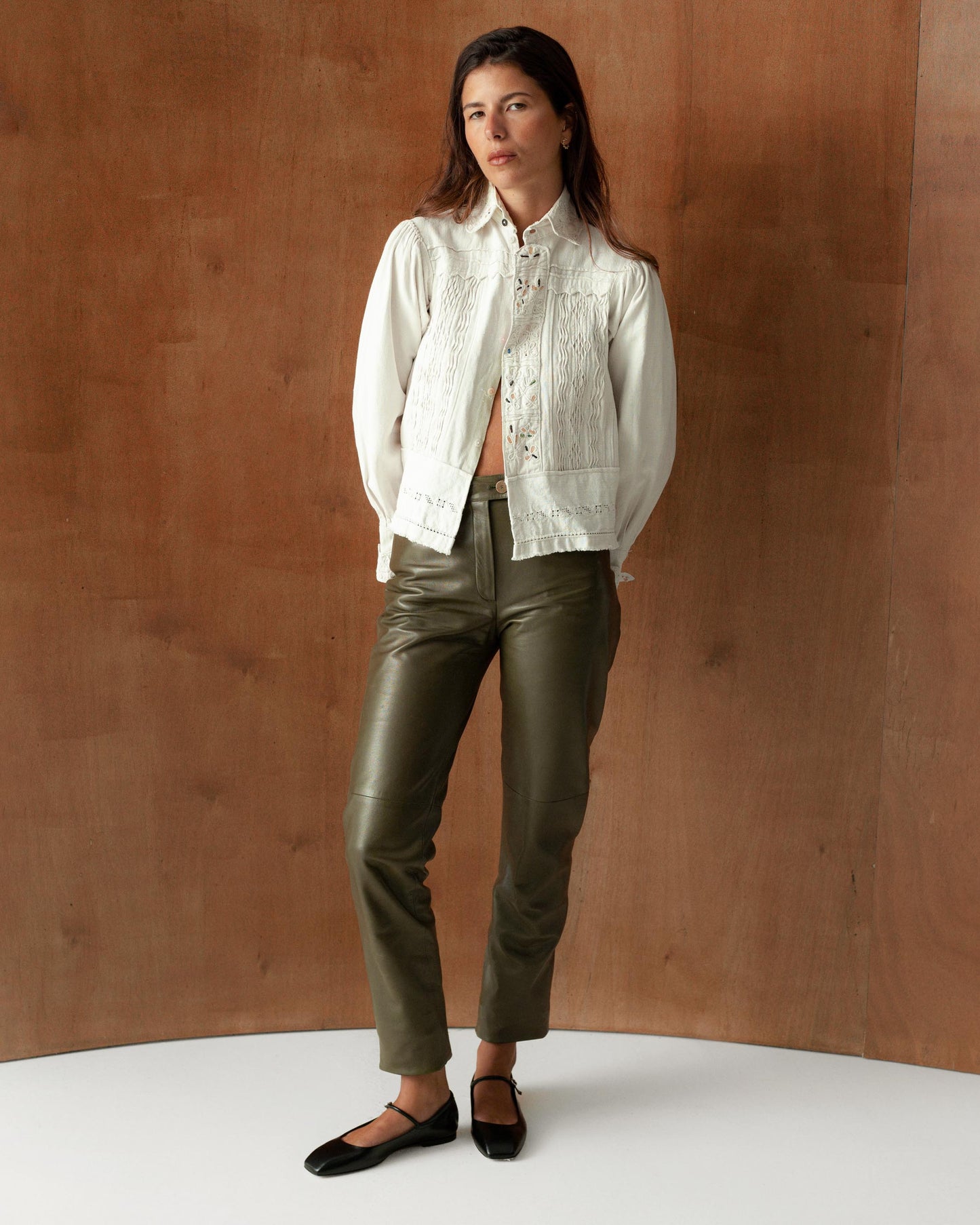 FALLON-trousers-chanel-green-leather-vintage-women-luxury-clothing-rare-fashion-curated-art-collection