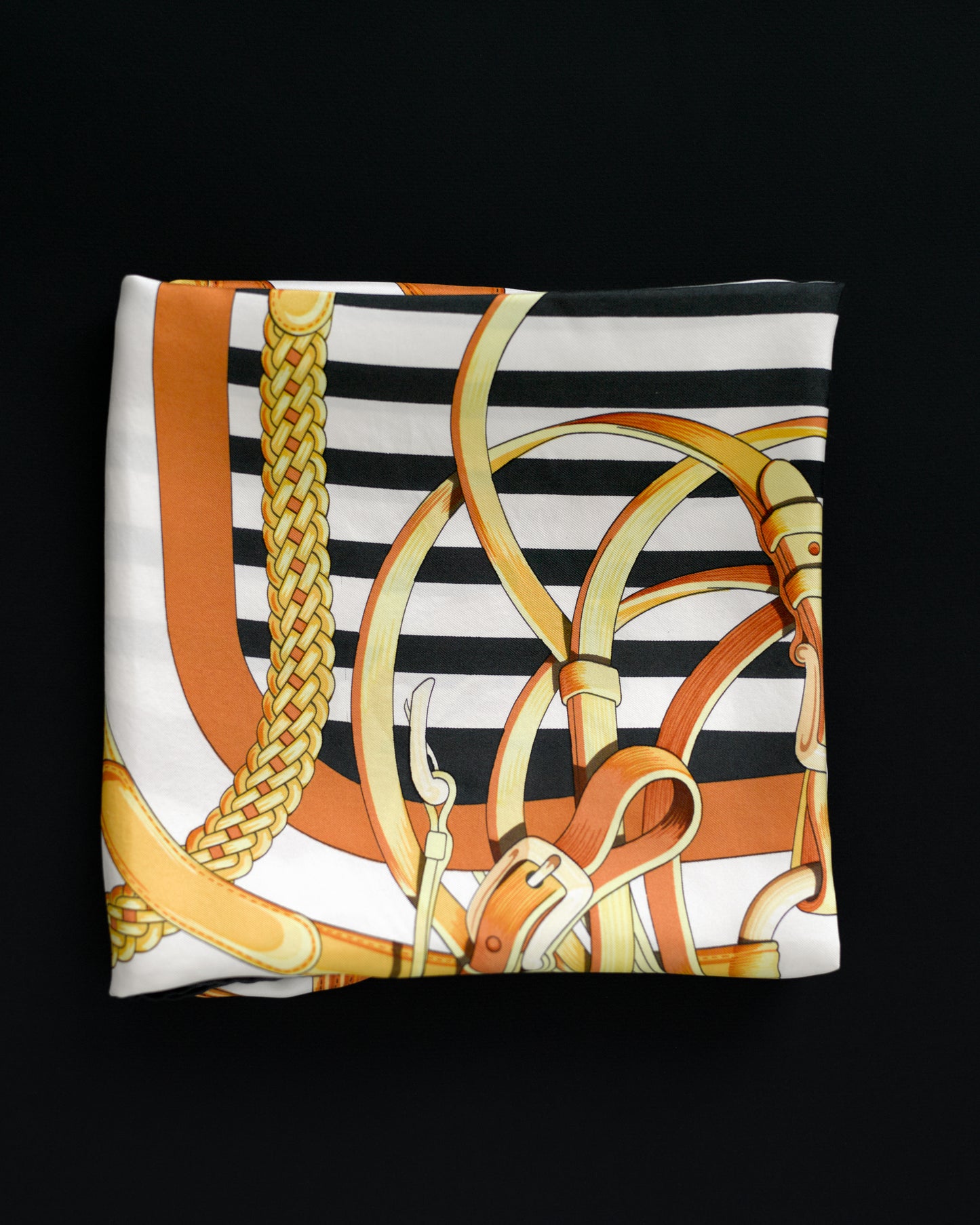 Foulard Hermès Coaching en soie 90x90 cm