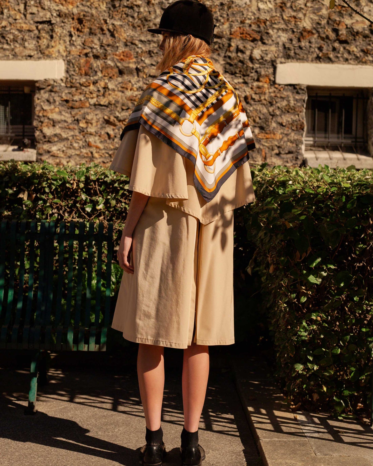 Foulard hermès Coaching en soie 90x90cm