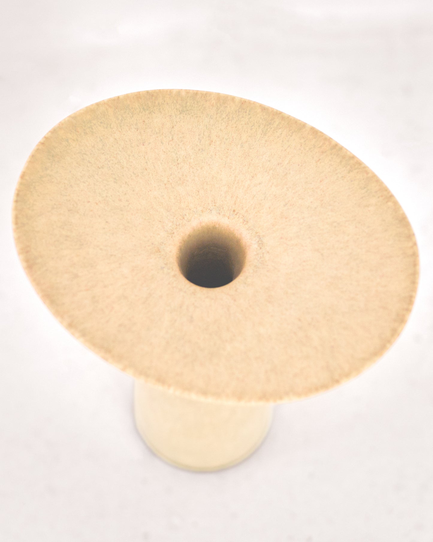 Vase stig lindberg écru en céramique