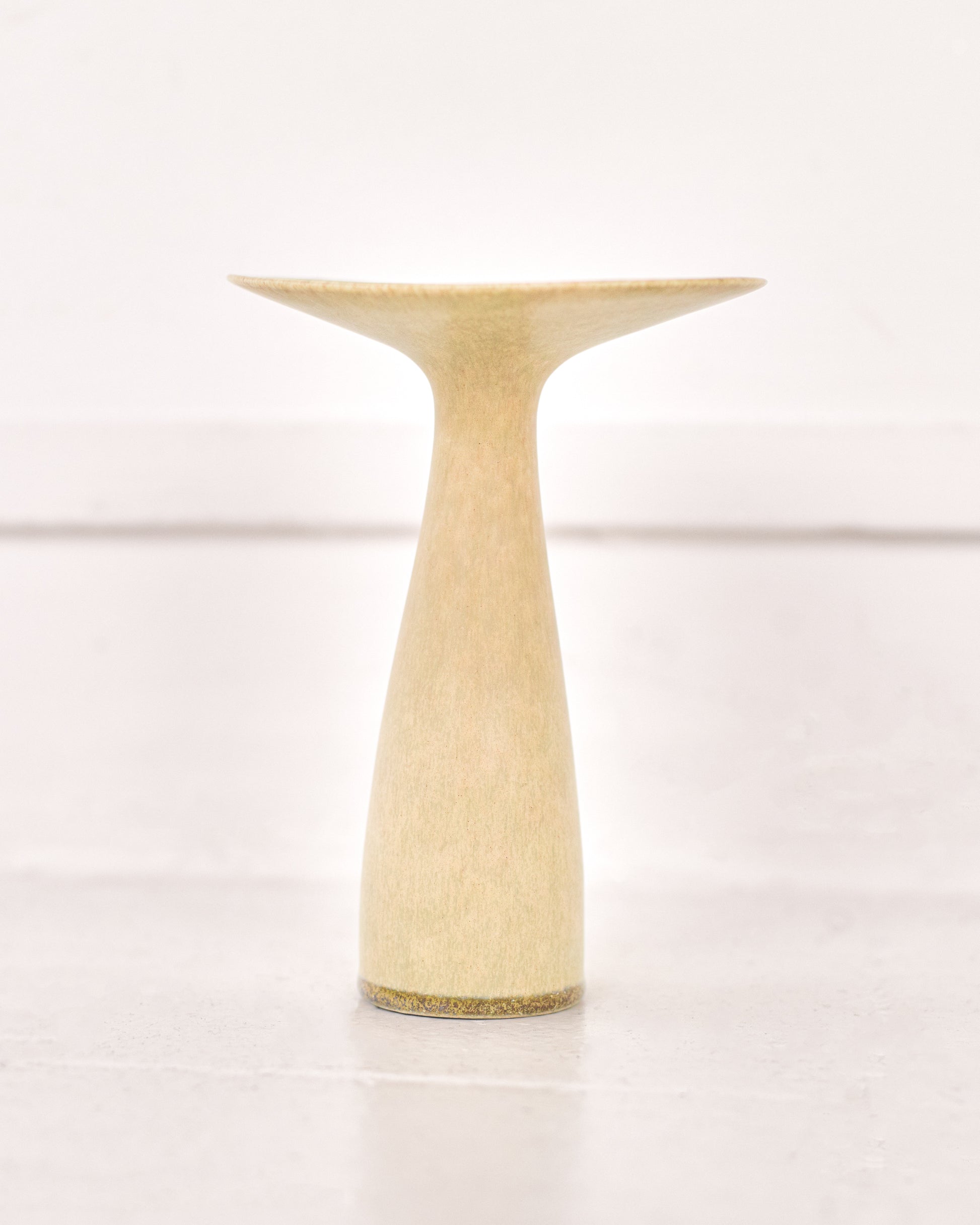 Vase stig lindberg écru en céramique