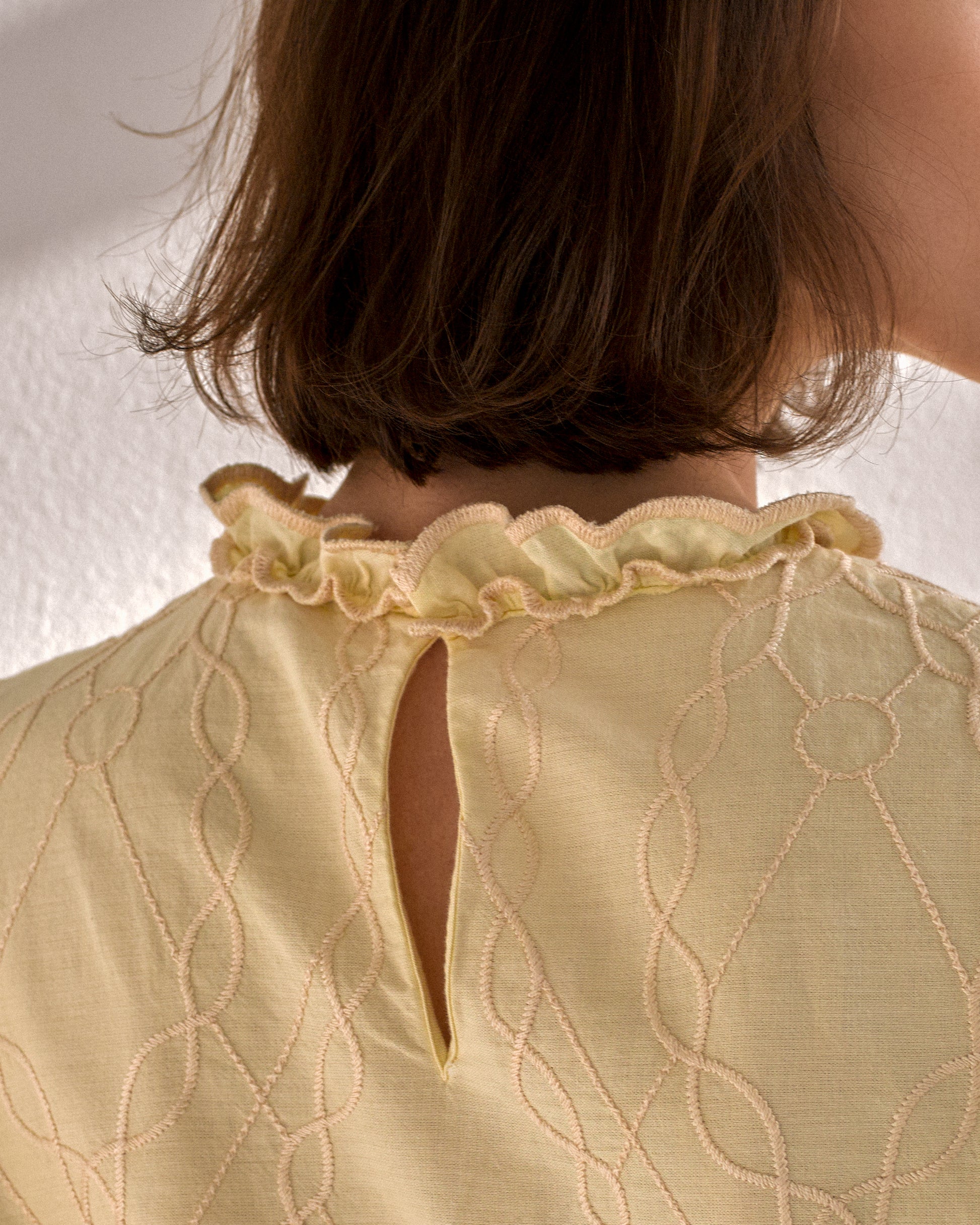 blouse alberta ferretti en coton écru