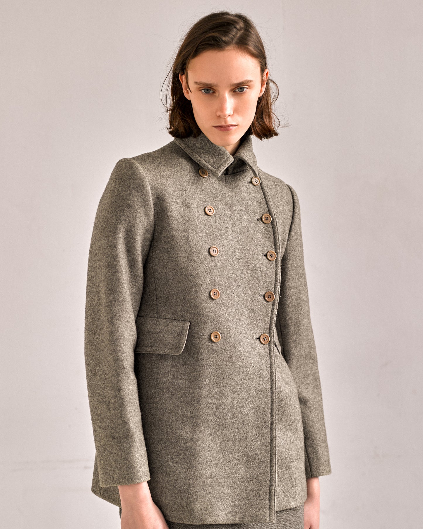 Caban miu miu de la collection FW1997, en laine et col montant