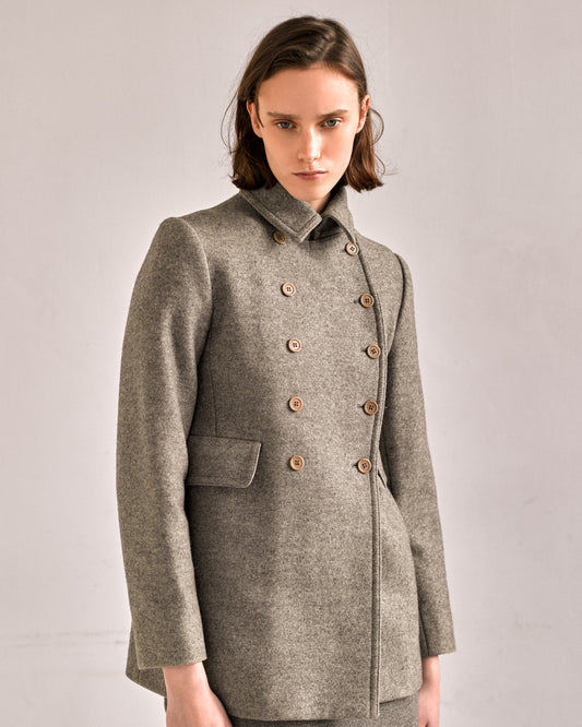 Caban miu miu de la collection FW1997, en laine et col montant