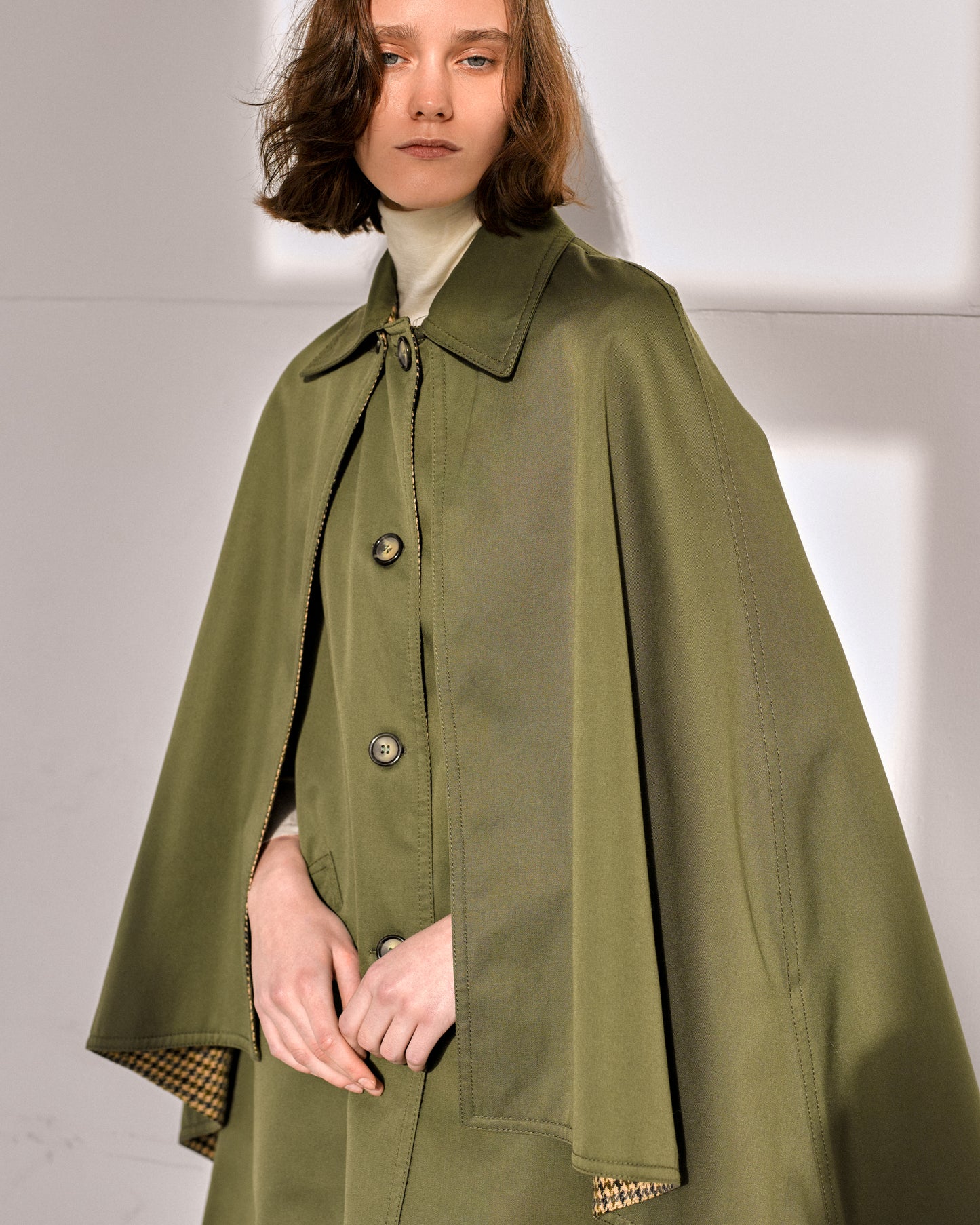 Cape Hermès kaki des années 70