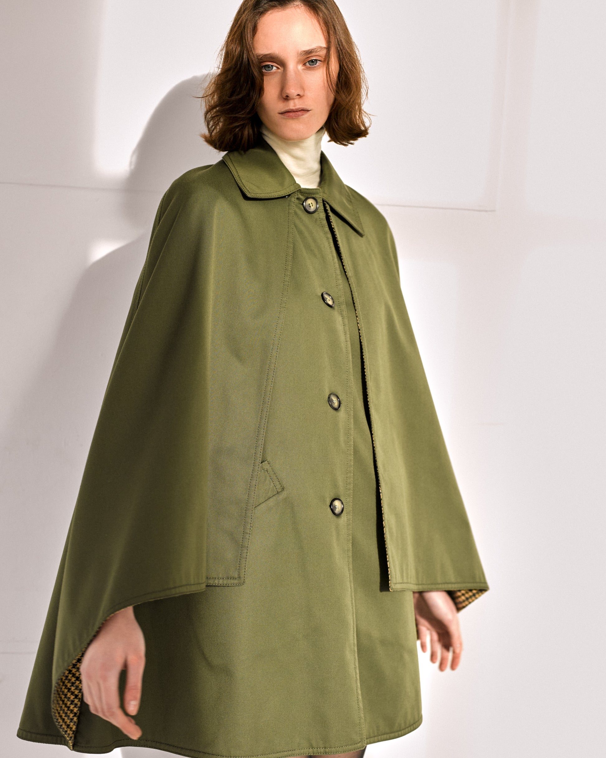 Cape Hermès kaki des années 70