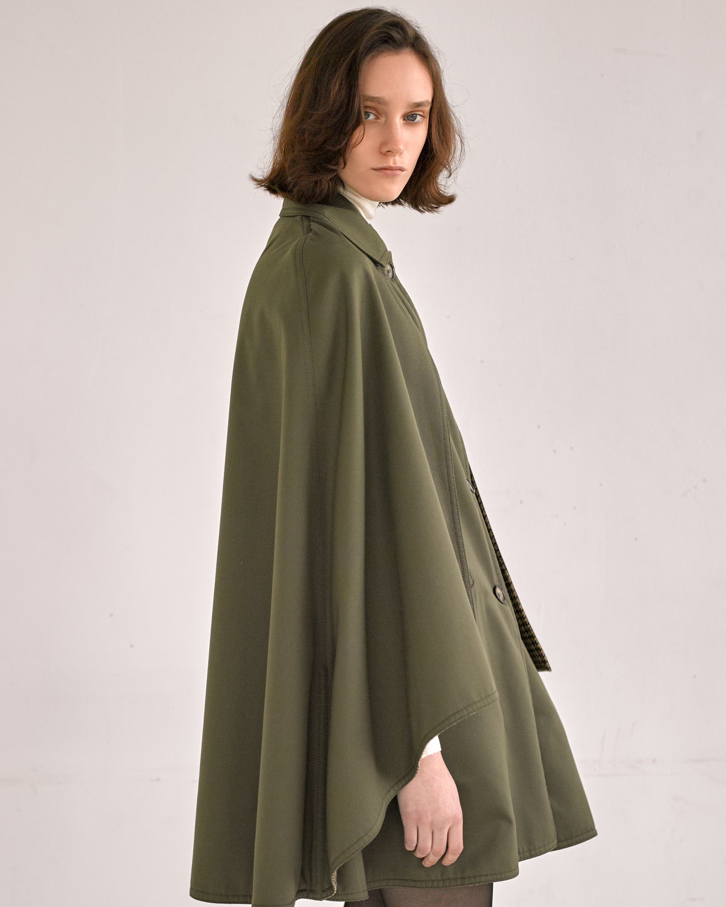 Cape Hermès kaki des années 70