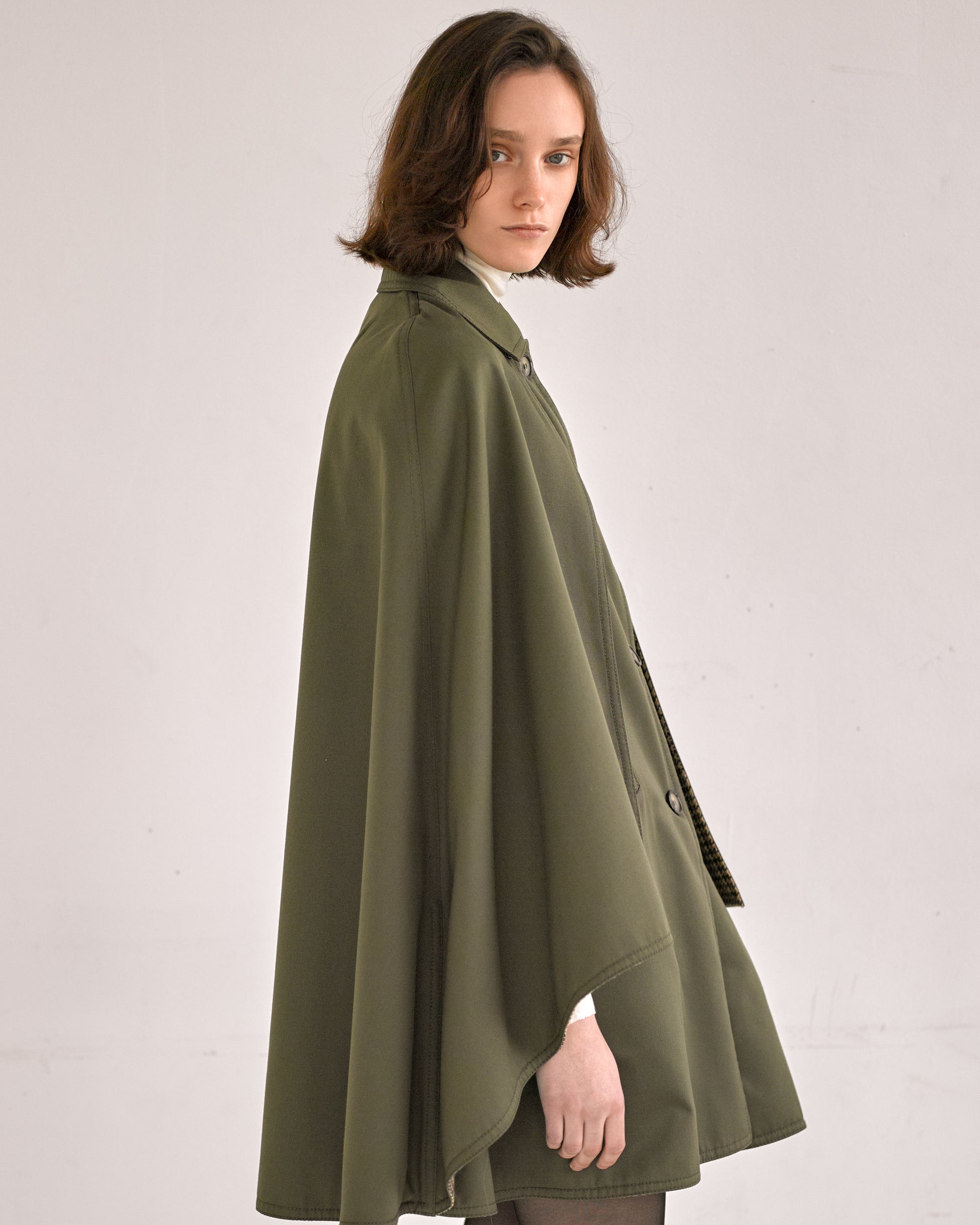 Cape Hermès kaki des années 70