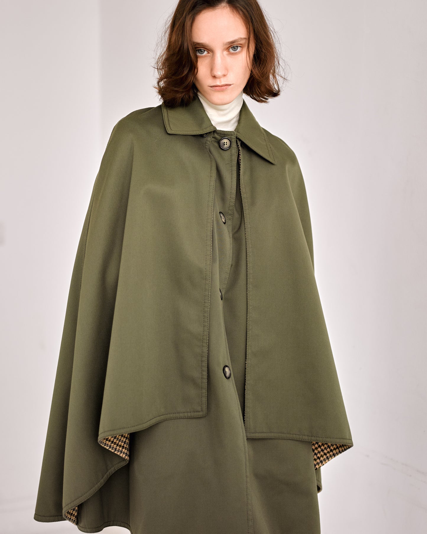 Cape Hermès kaki des années 70