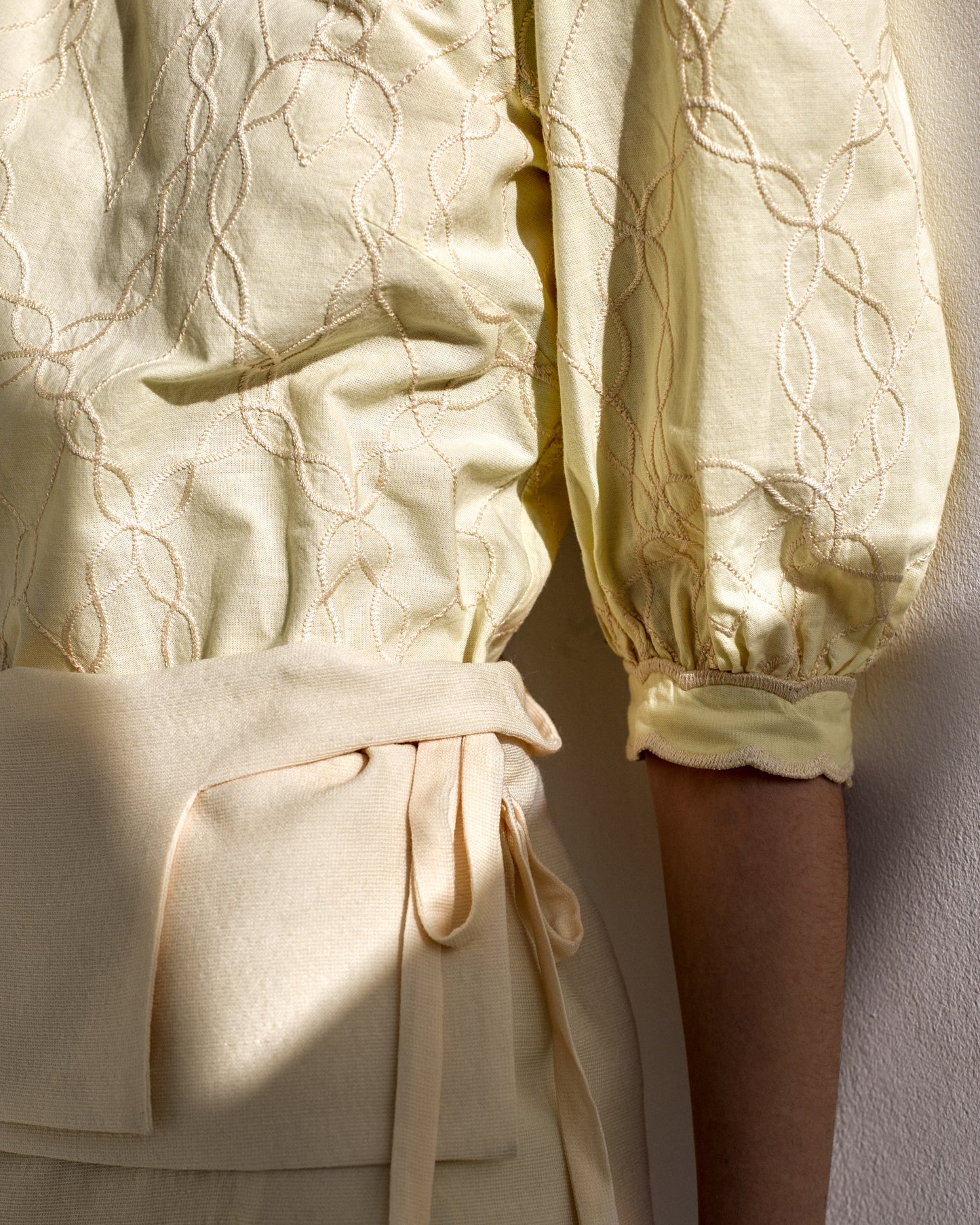 jupe portfeuille yohji yamamoto en laine et cachemire 