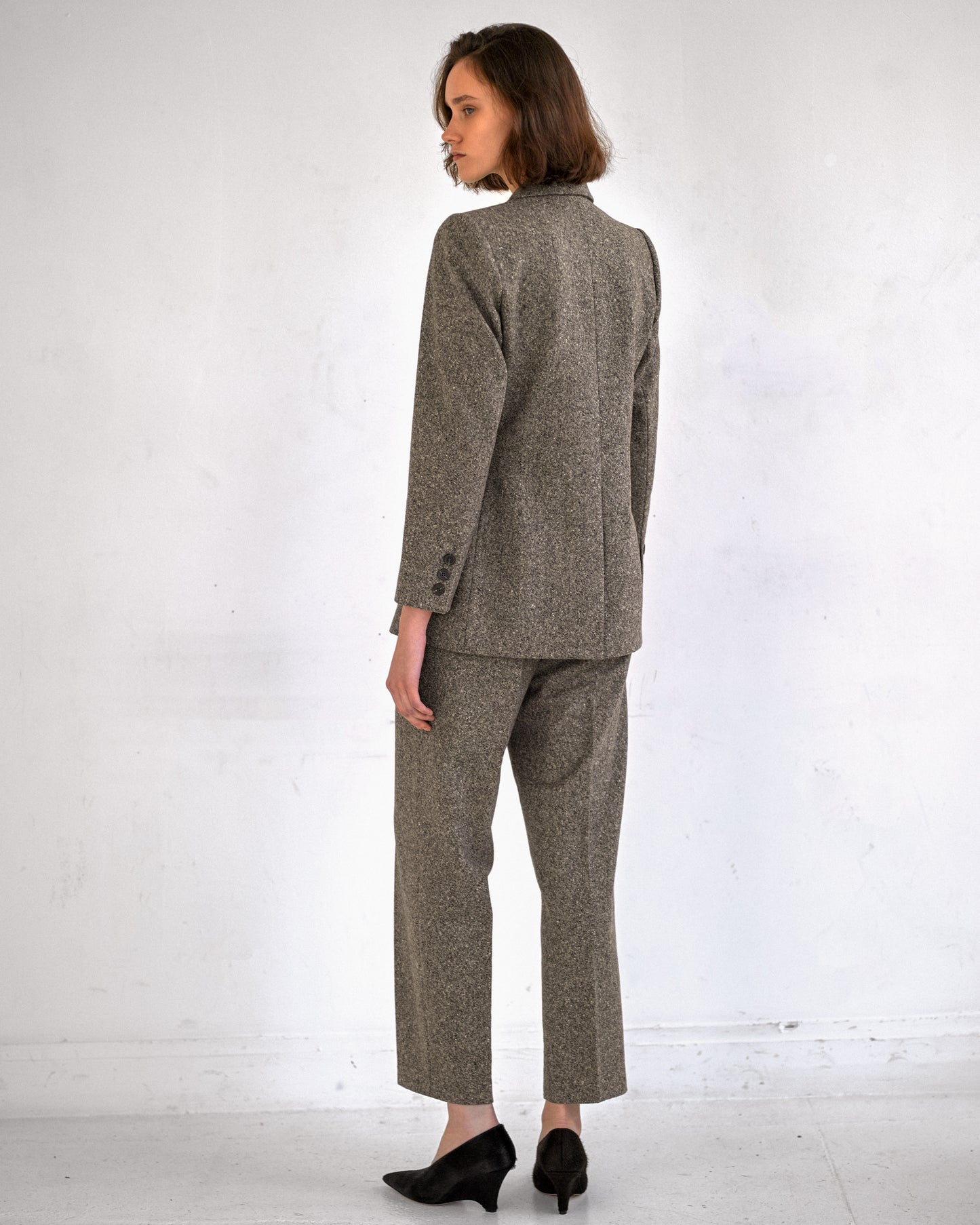 Tailleur Yves Saint Laurent croisé en laine