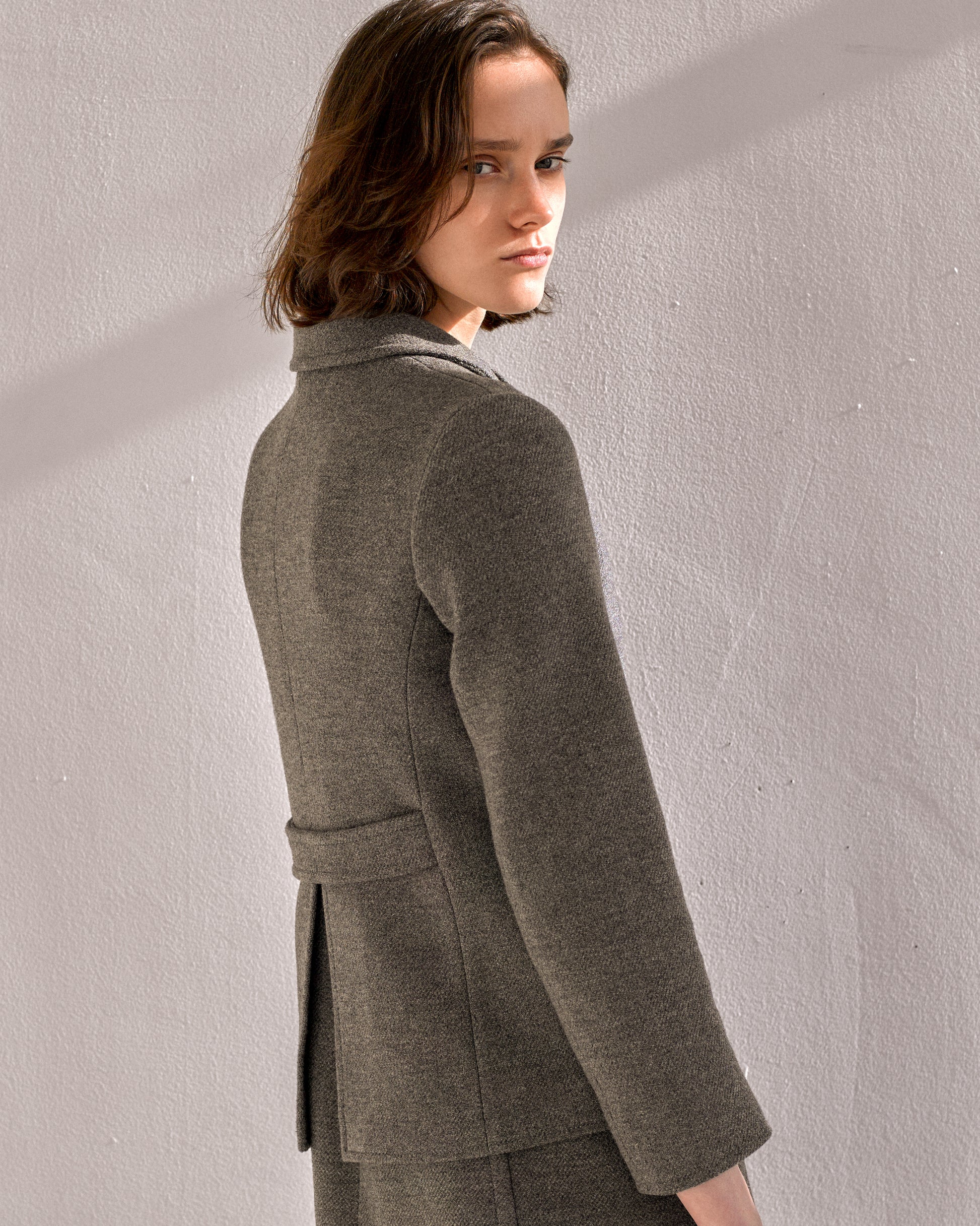 veste miu miu grise en laine de la collection FW1997