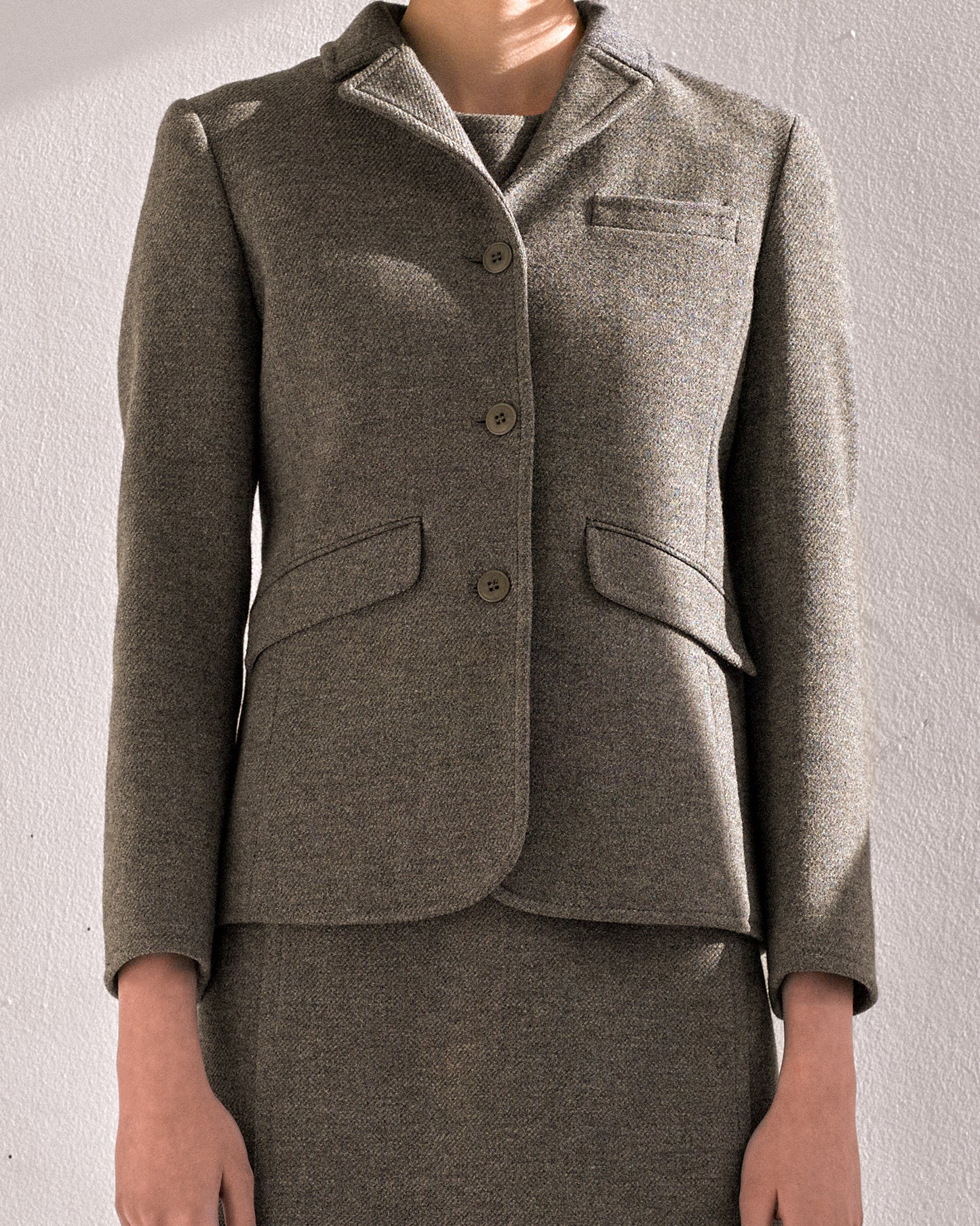 veste miu miu grise en laine de la collection FW1997